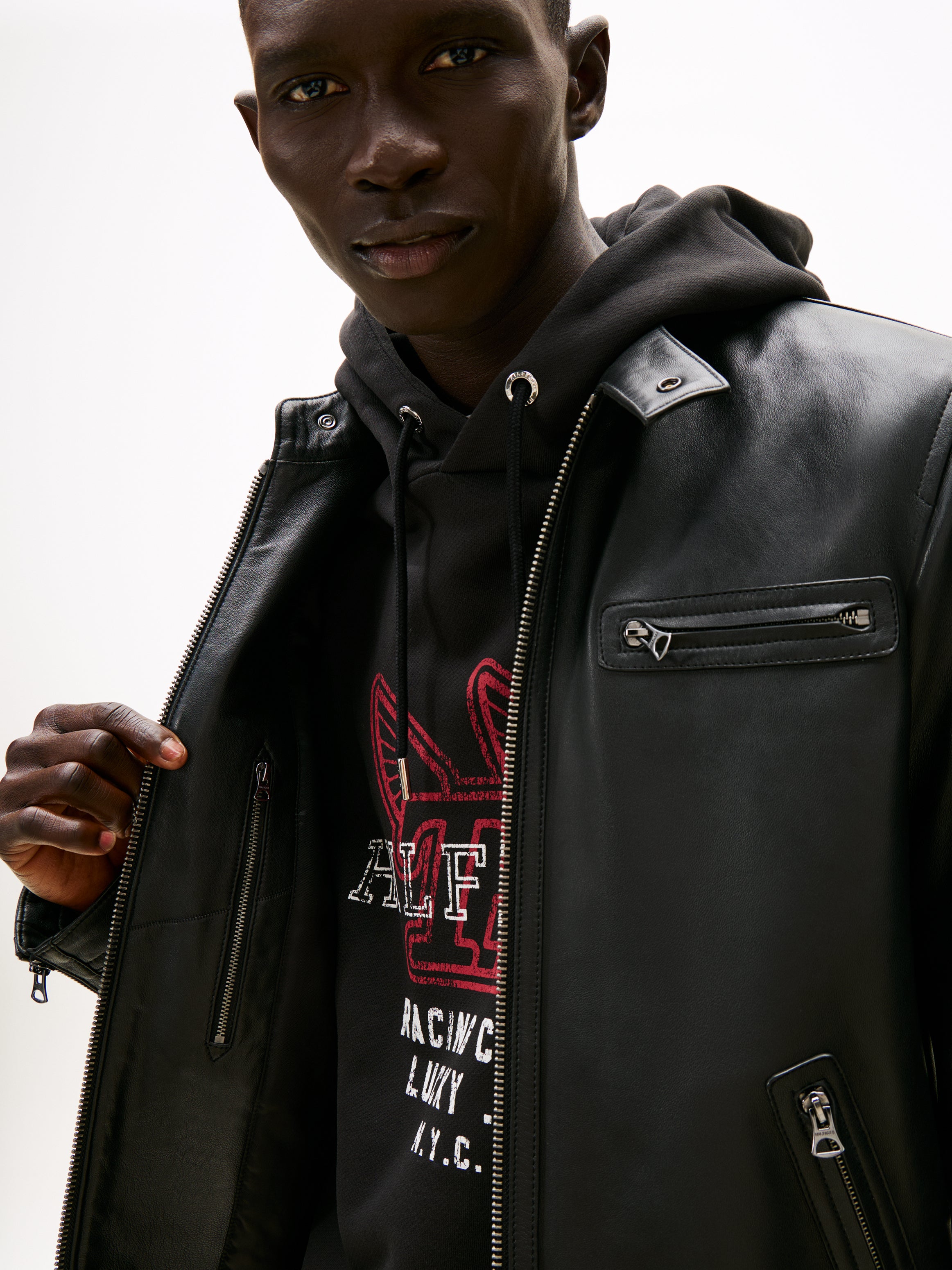 Sportswear Division Herren Lederjacke