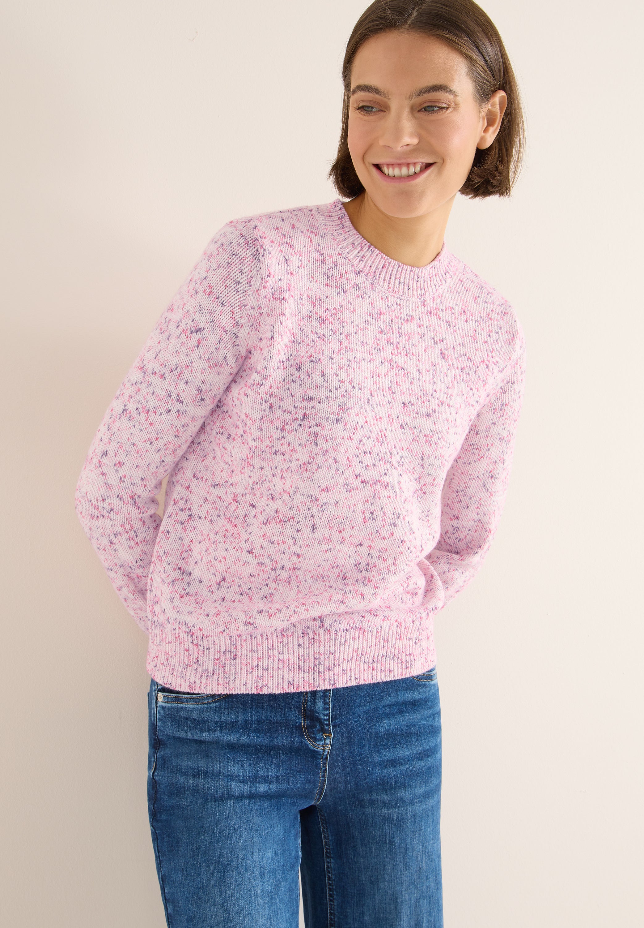 CECIL Damen Strickpullover Langarm Rundhalsausschnitt