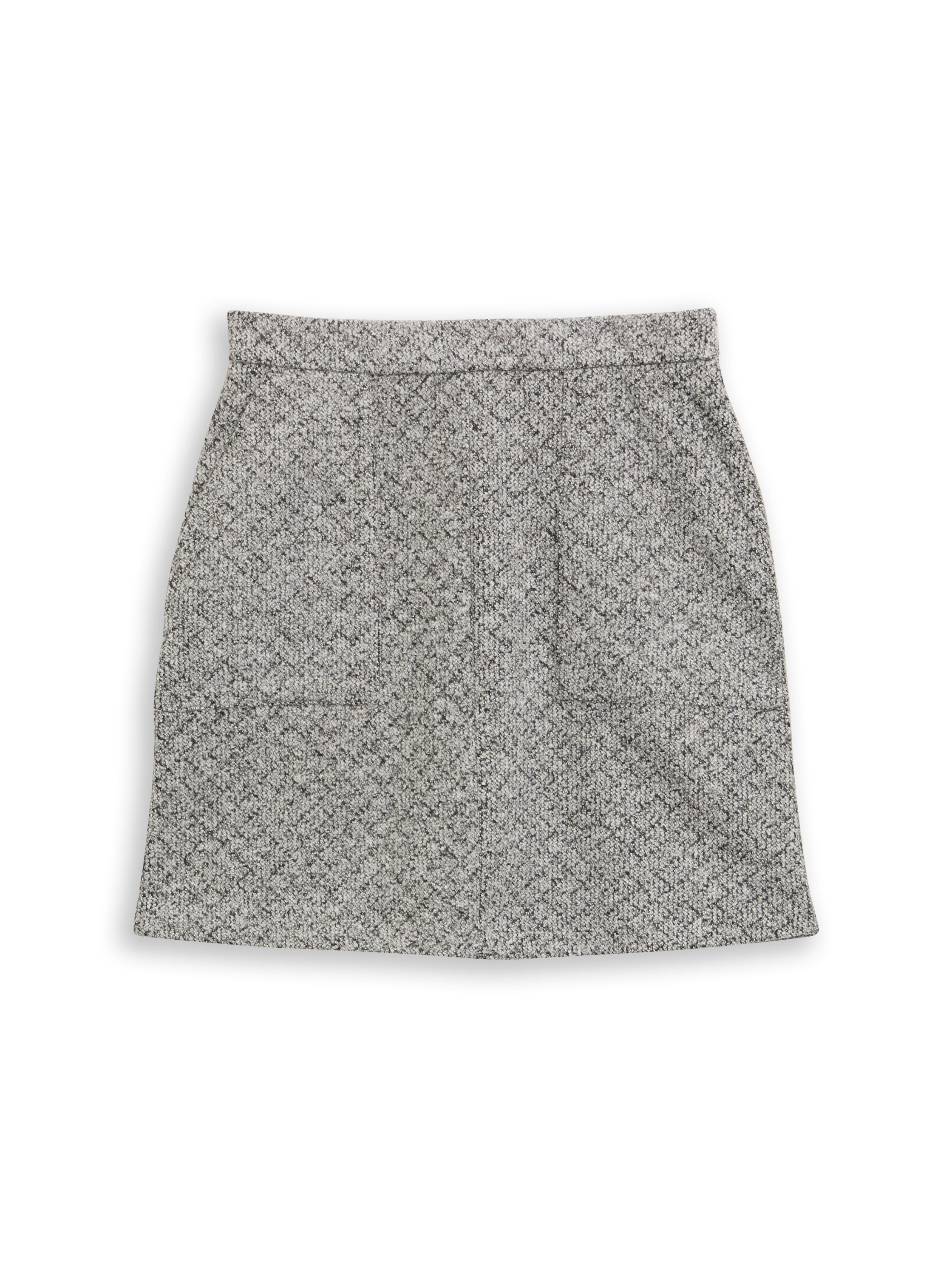 Tom Tailor Denim Female Rock Jacquard Struktur Taschen Reißverschluss