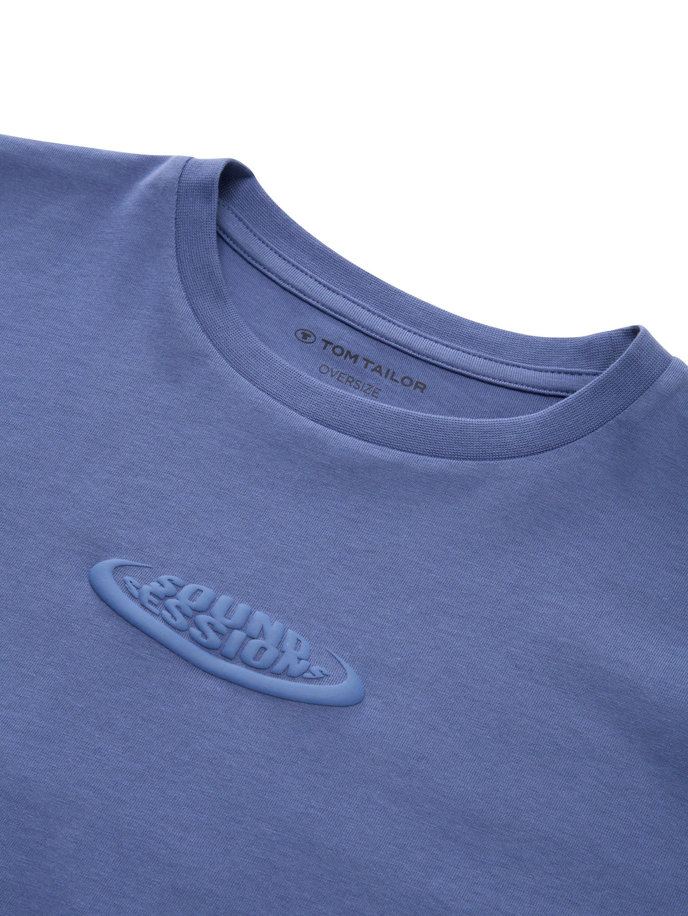 Tom Tailor Denim Male Kinder Longsleeve Textprint Oversize