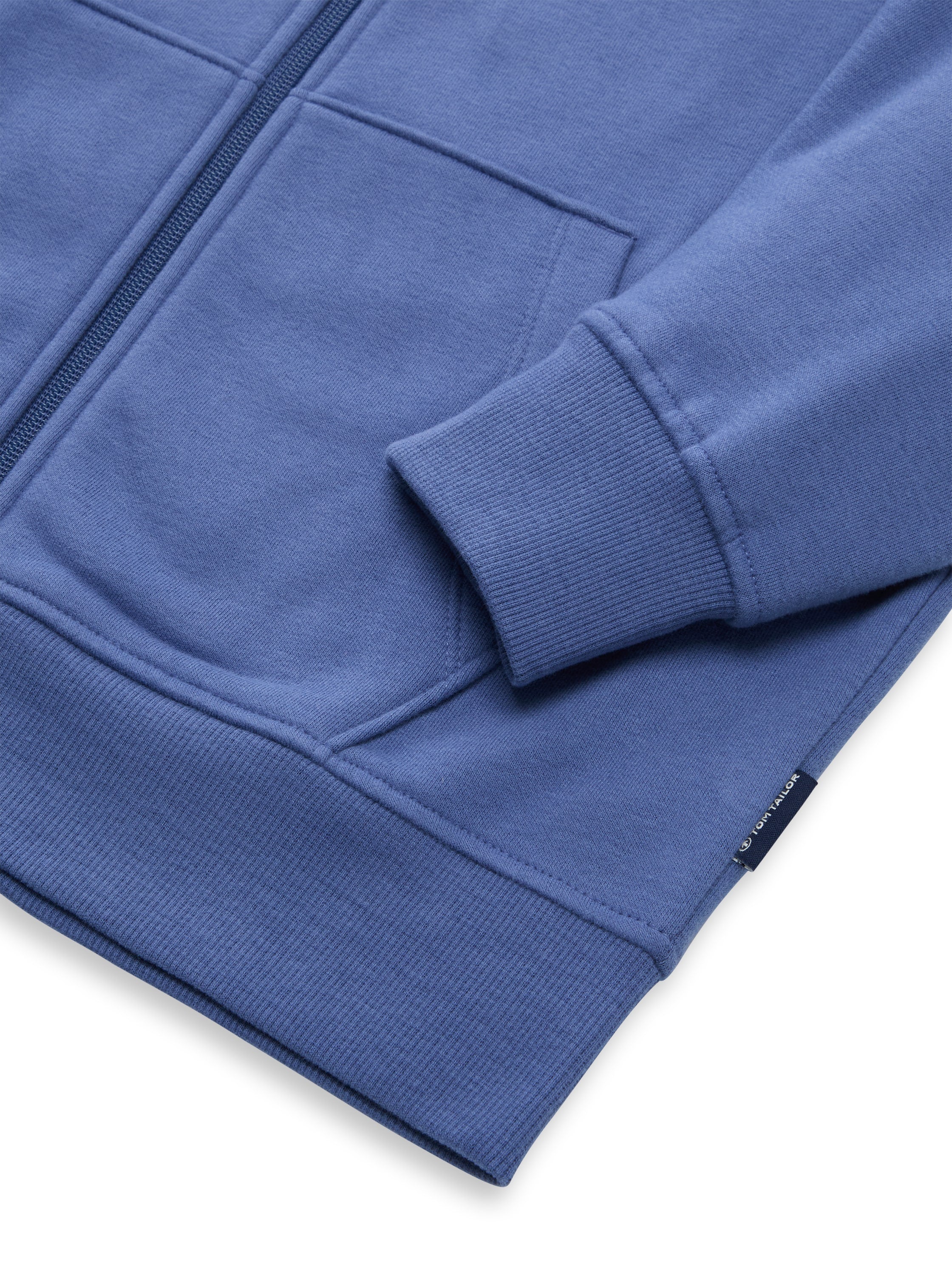 Tom Tailor Denim Male Kinder Sweatshirtjacke mit Kapuze Oversize 3D-Text-Print