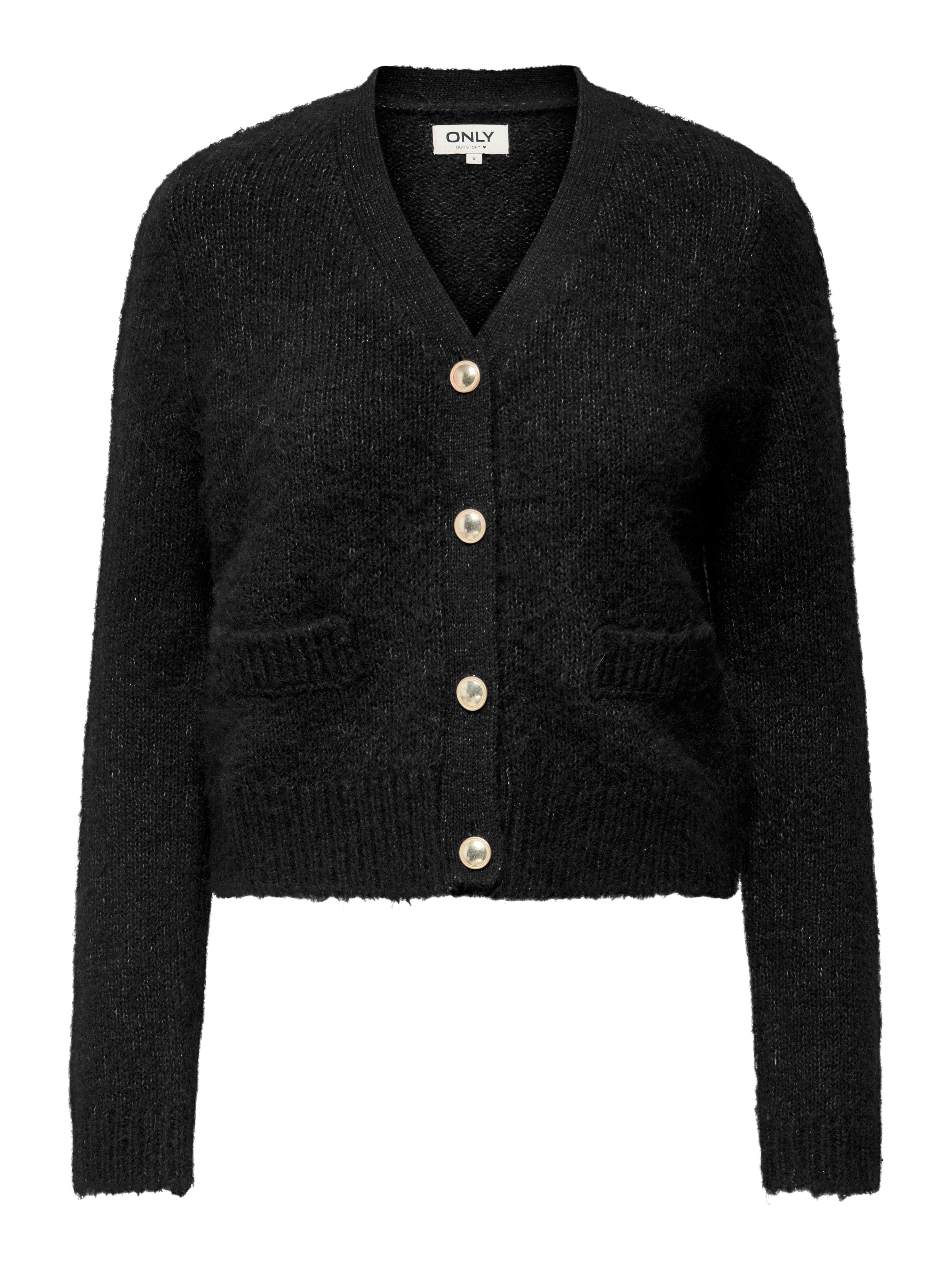 Polyester Nylon Wolle Elasthan Erwachsene Damen Strickjacke