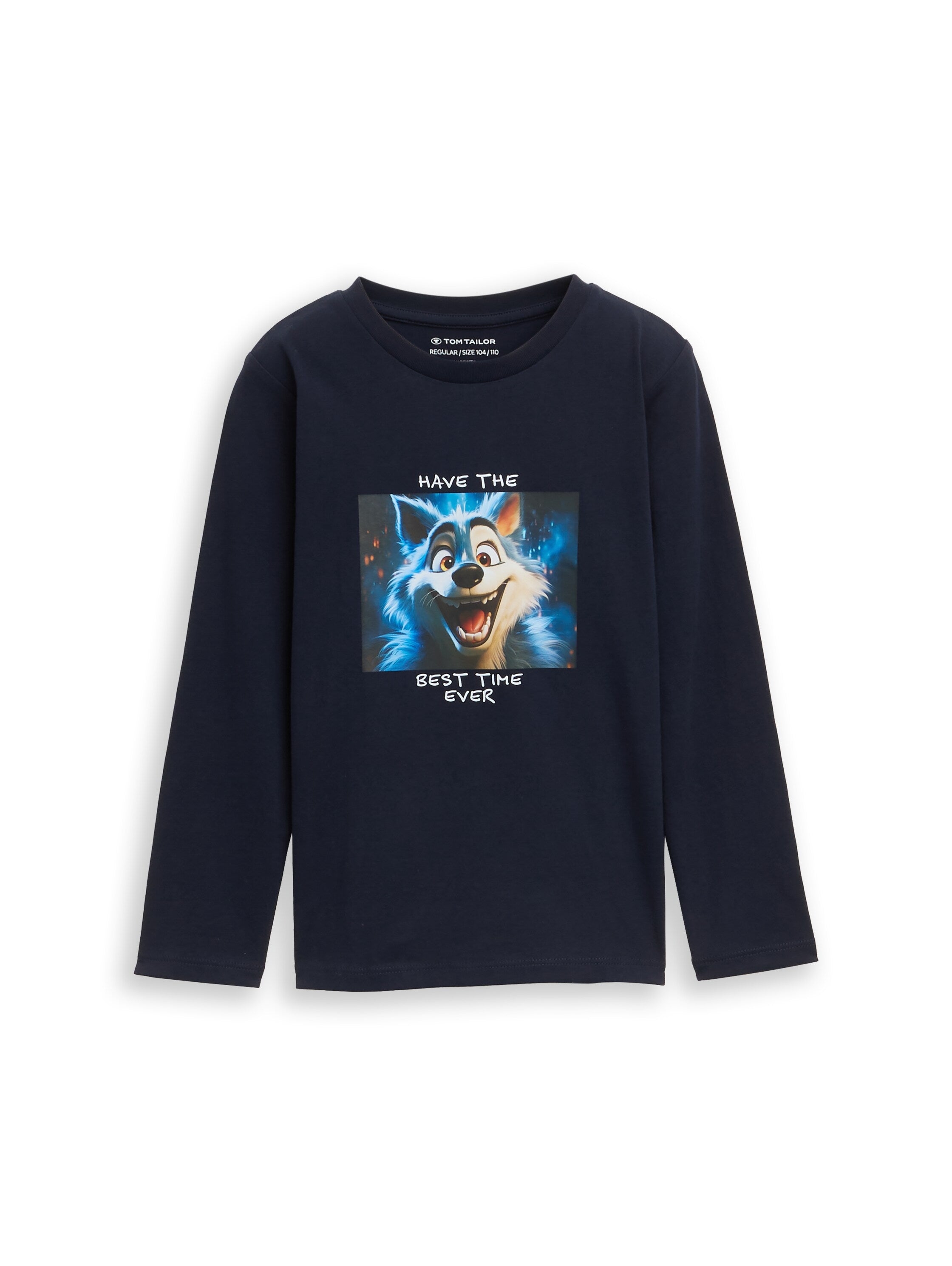 Tom Tailor Denim Male Kinder Longsleeve mit Fotoprint Bio-Baumwolle
