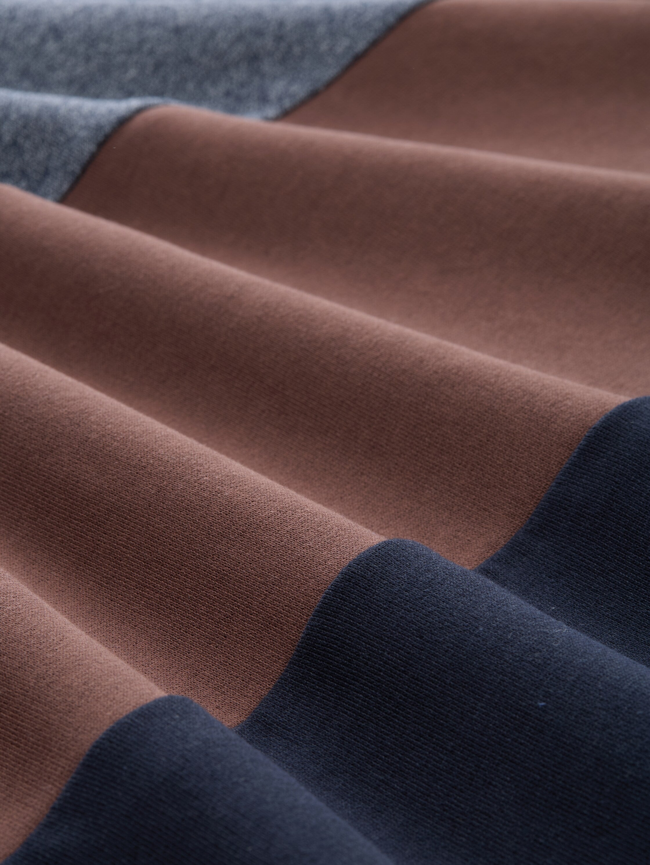 Tom Tailor Denim Herren Sweatshirt mit Schalkragen Logo-Badge