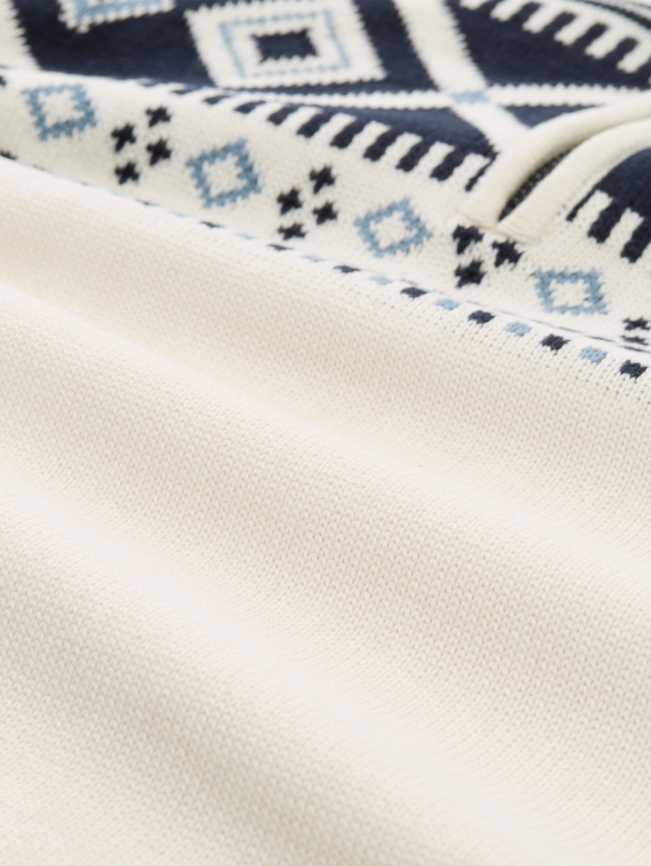 Tom Tailor Denim Male Norweger Pullover Troyer-Kragen