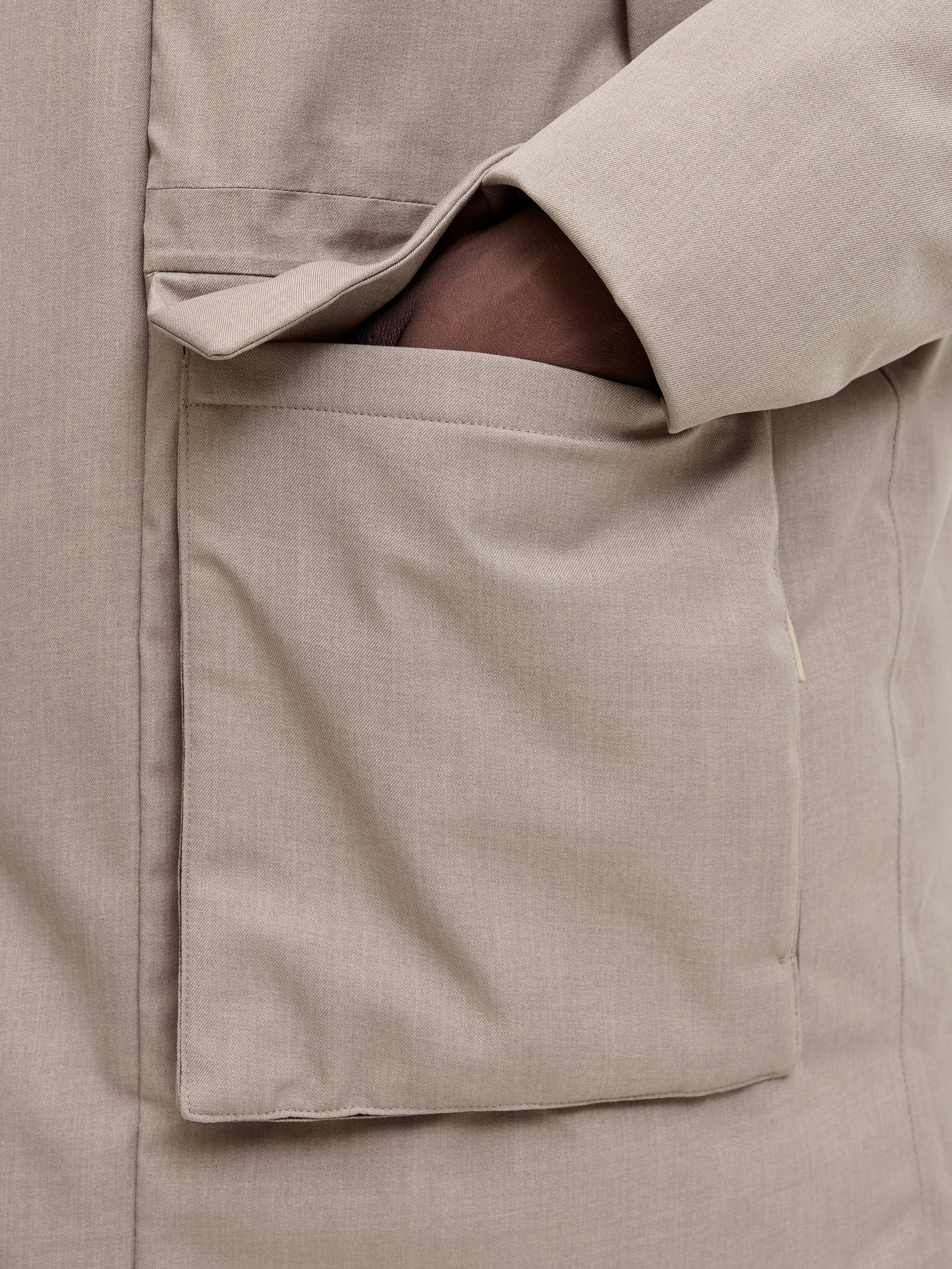 Parka Damen Winterjacke mit Kapuze Winddicht Recyceltes Polyester