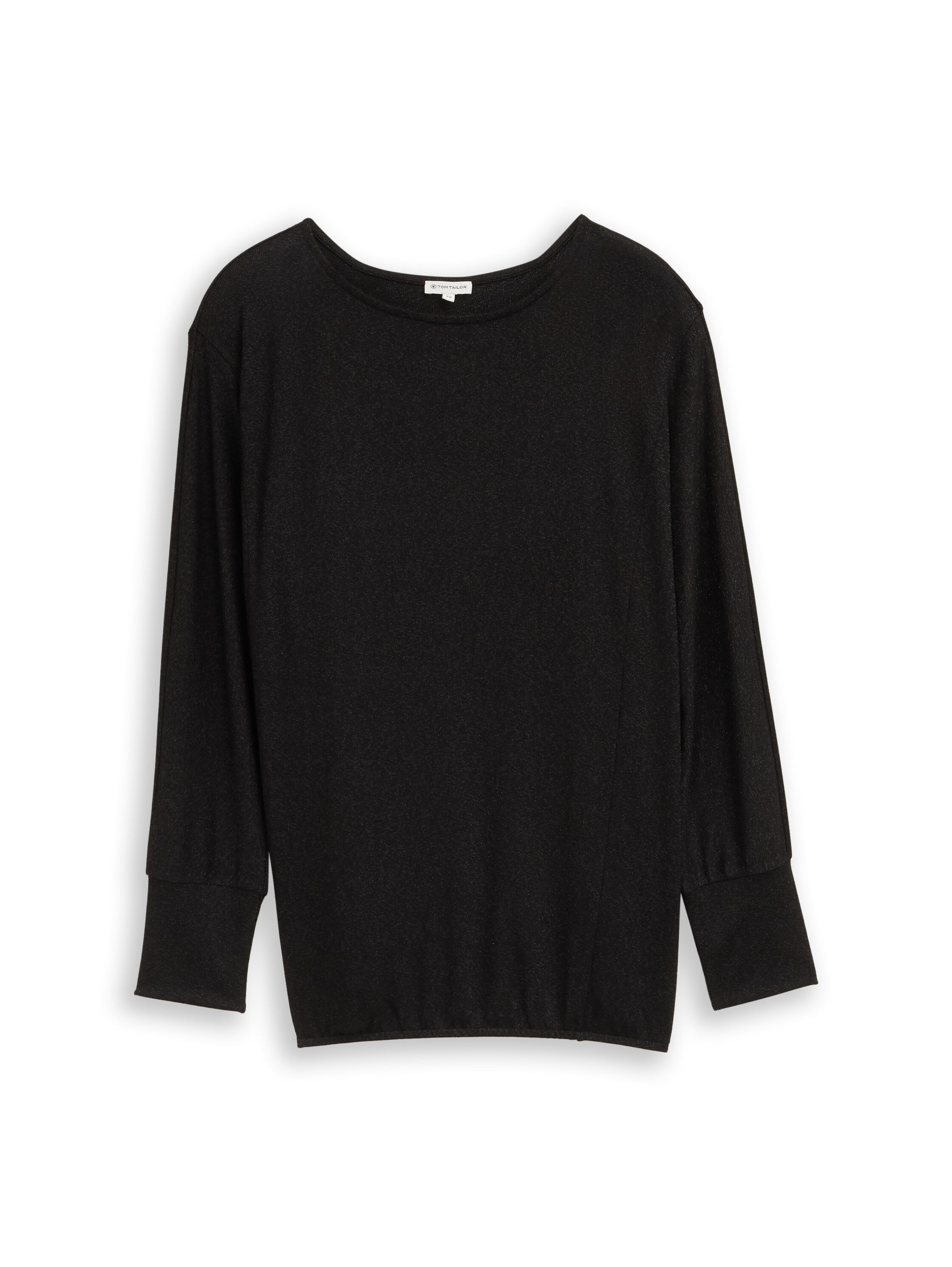 Tom Tailor Denim Female Longsleeve Fledermausärmel Glitzer-Effekt
