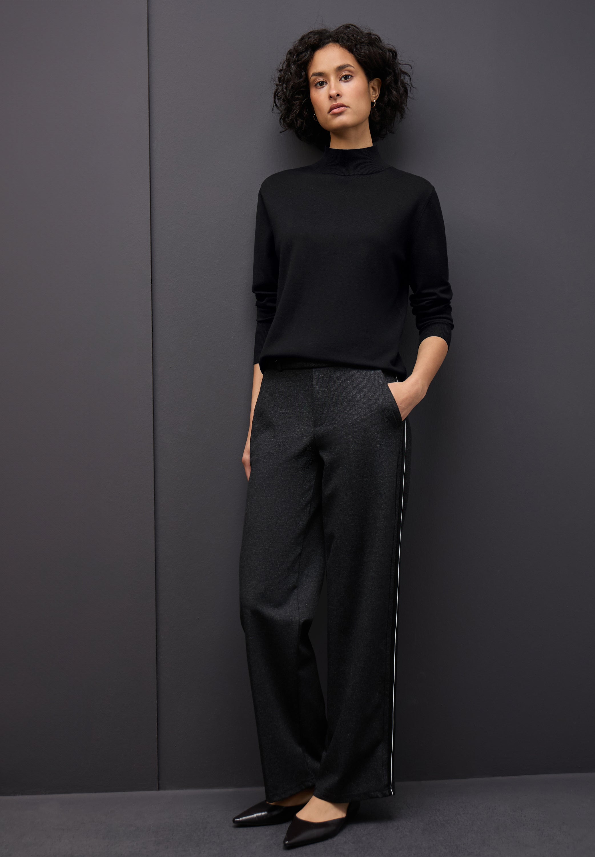 Street One Damen Feinstrickpullover Turtleneck Langarm Weich und gemütlich