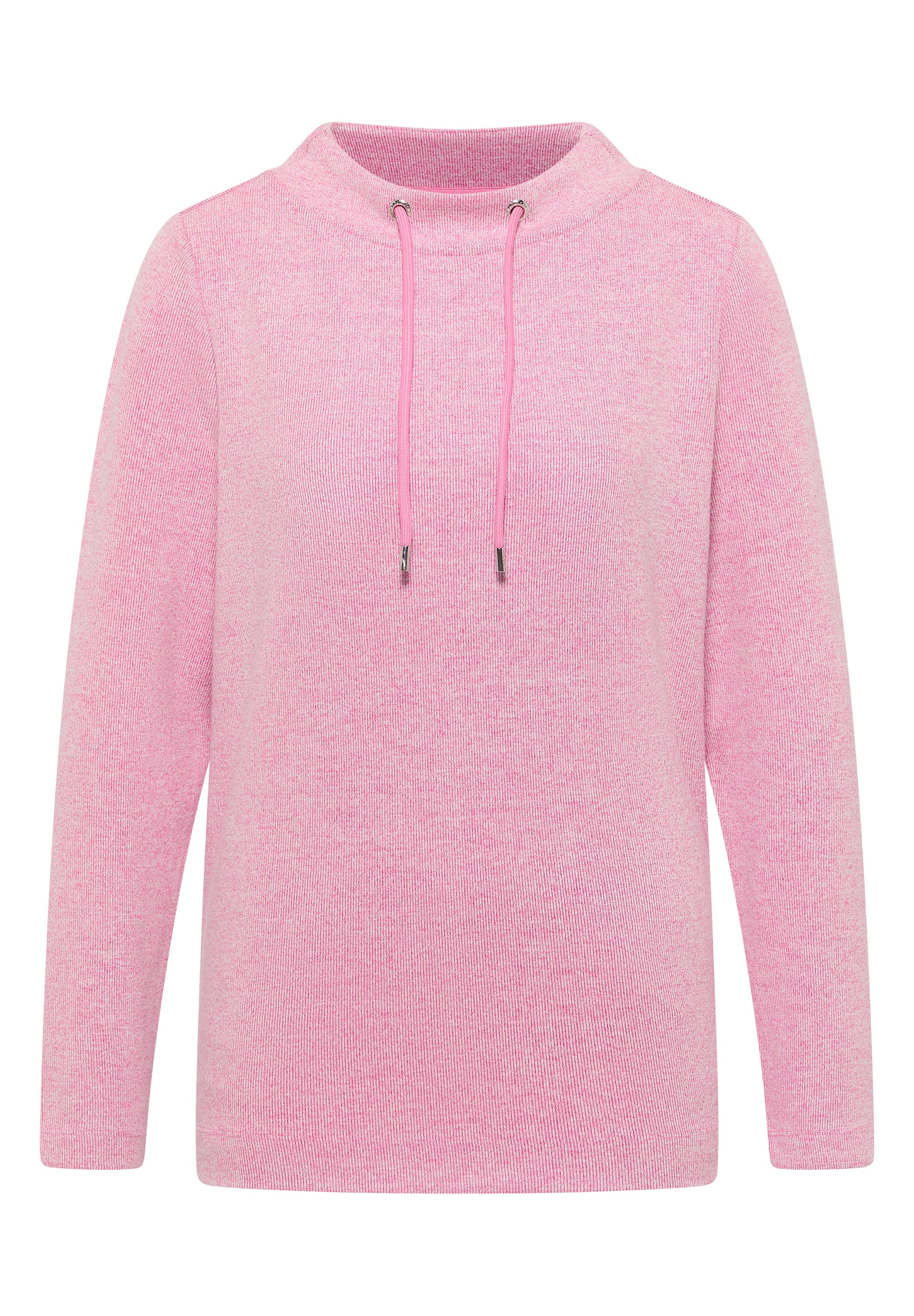 CECIL Damen Langarmshirt Funnelneck mit Tunnelzug Viskosemix