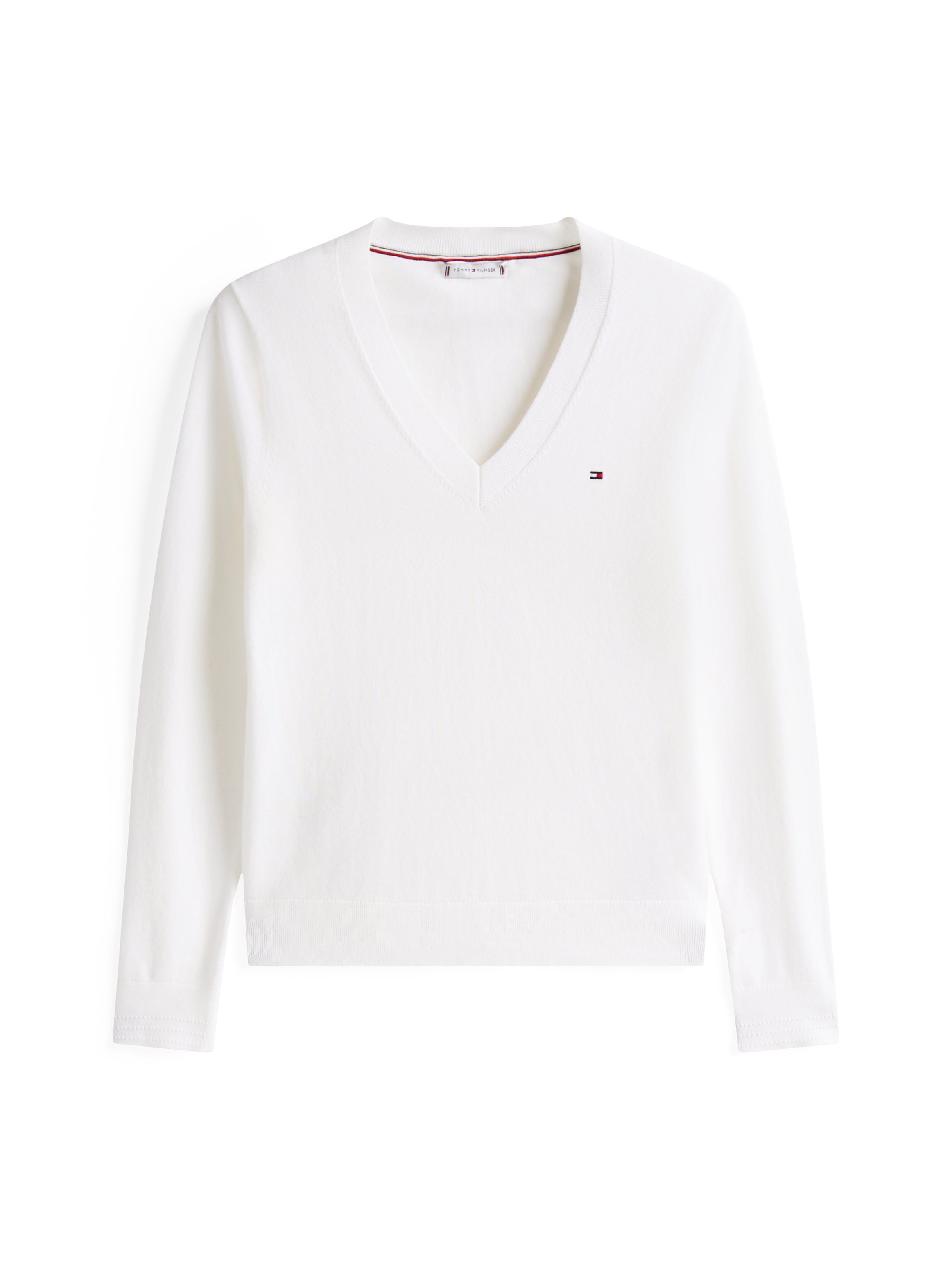 Sportswear Division Damen Pullover mit V-Ausschnitt aus Baumwolle und Polyamid