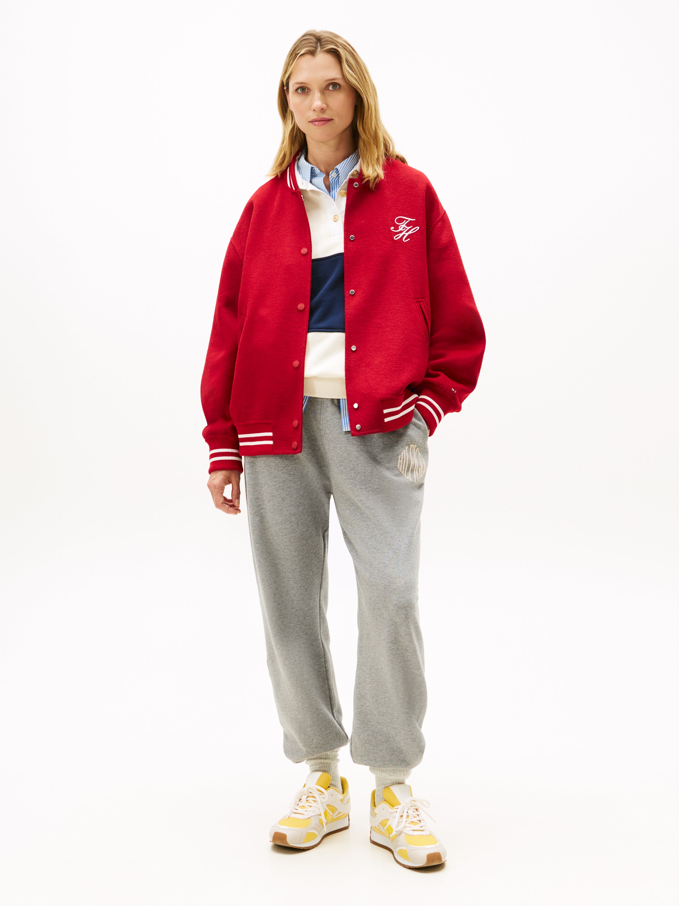 Sportswear Division Damen Pullover Oversized Wolle Polyester