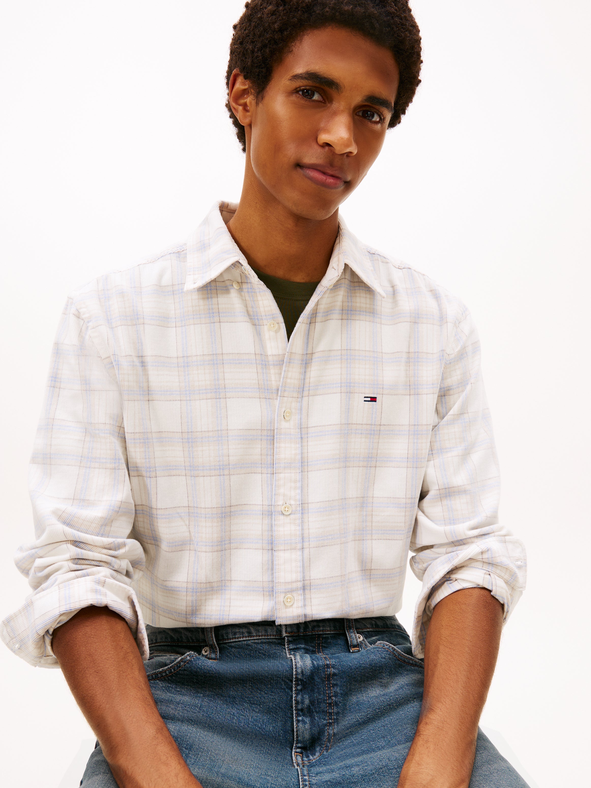 Sportswear Division Herren T-Shirt Checkered Cotton