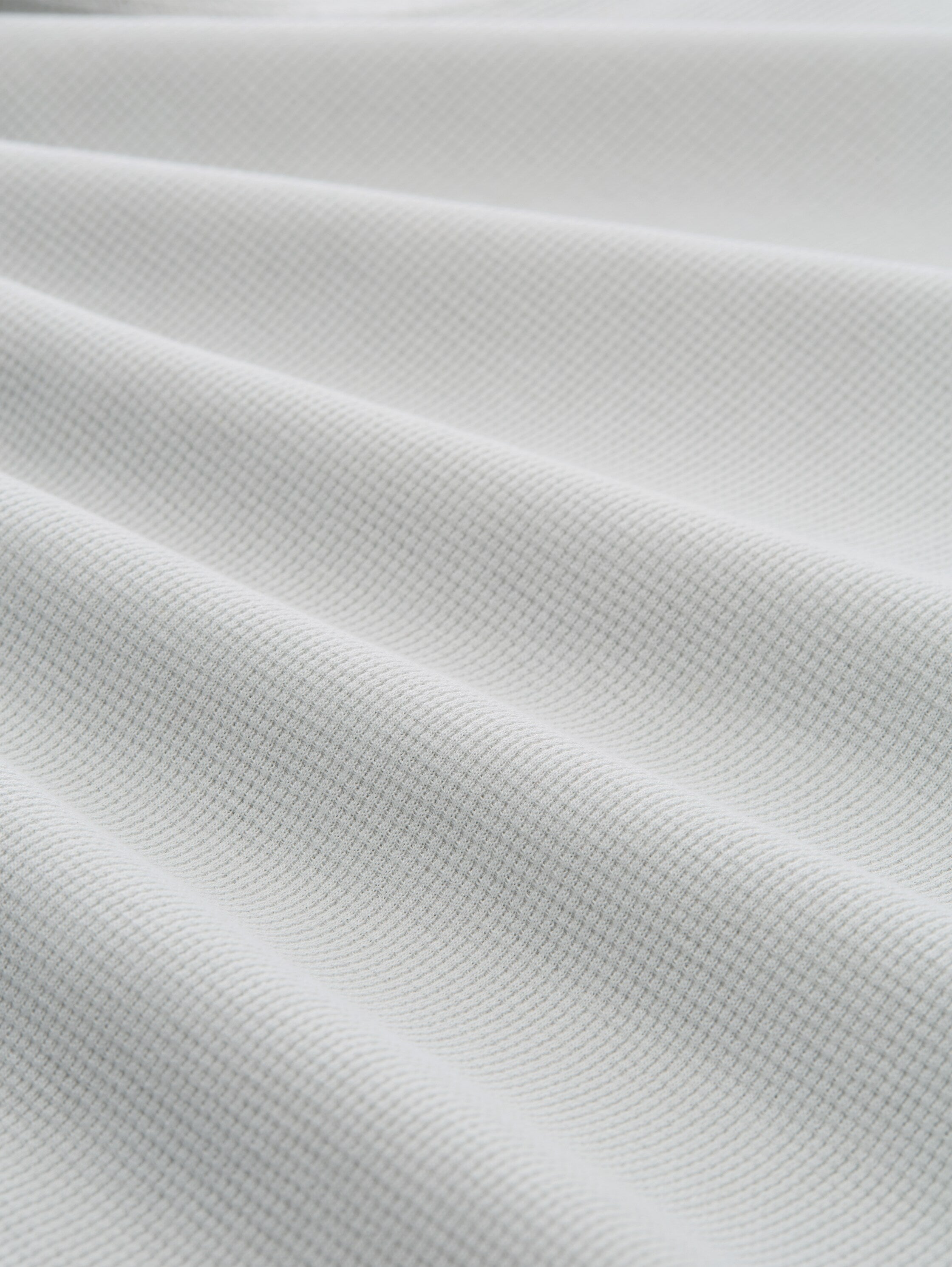 Tom Tailor Denim Herren Longsleeve Logo-Badge Waffel-Optik