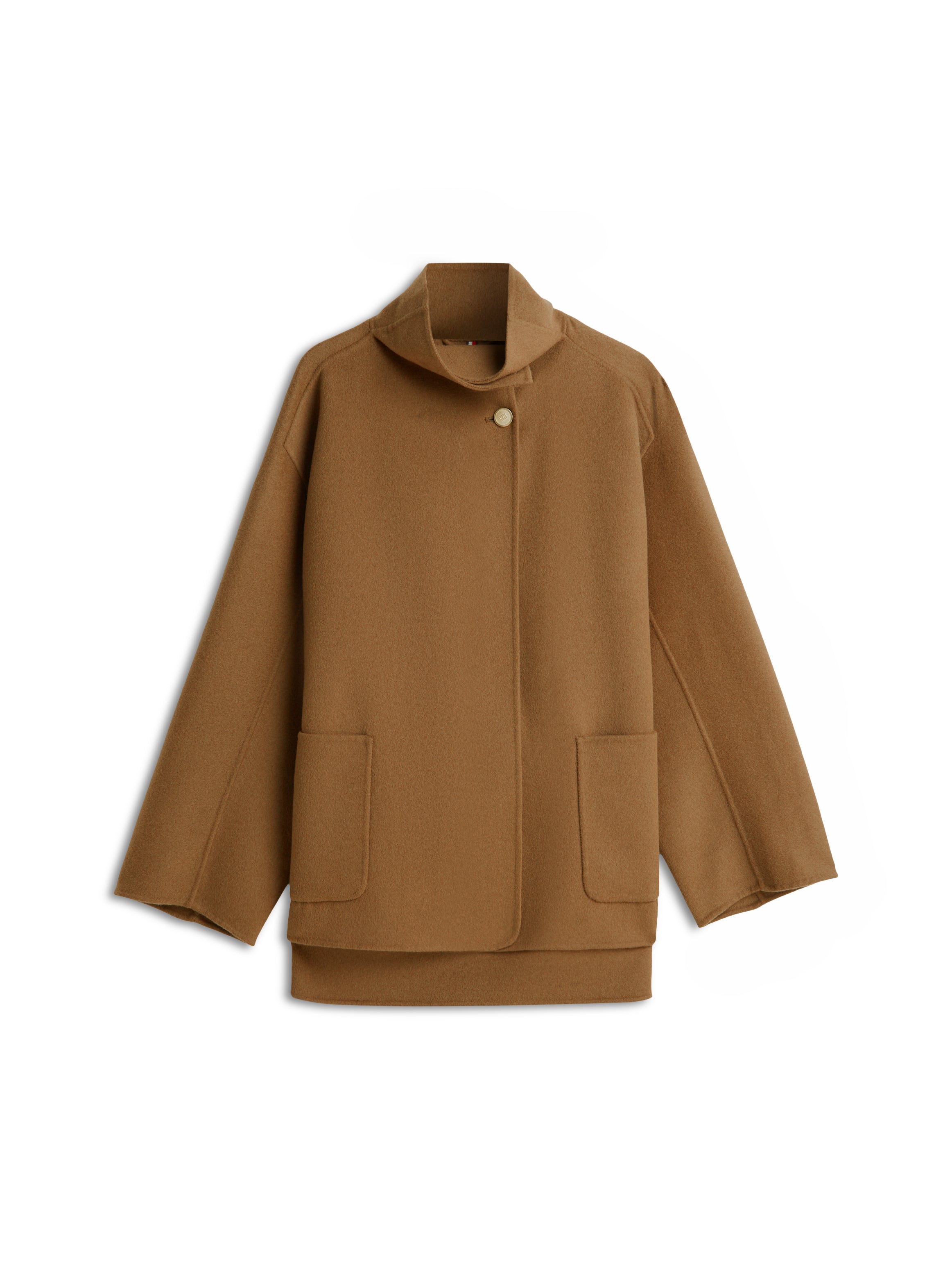 DF WOOL GB FUNNEL NK COAT