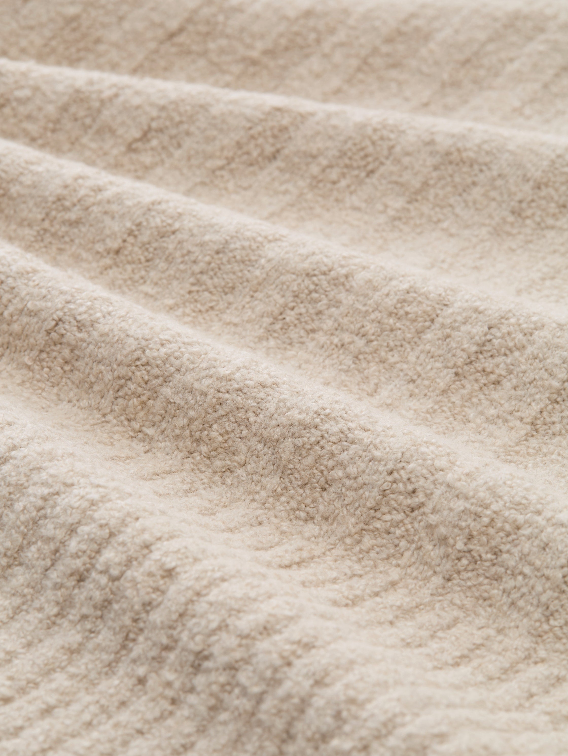 Loose Fit Damen Cardigan Troyer-Kragen Wollanteil