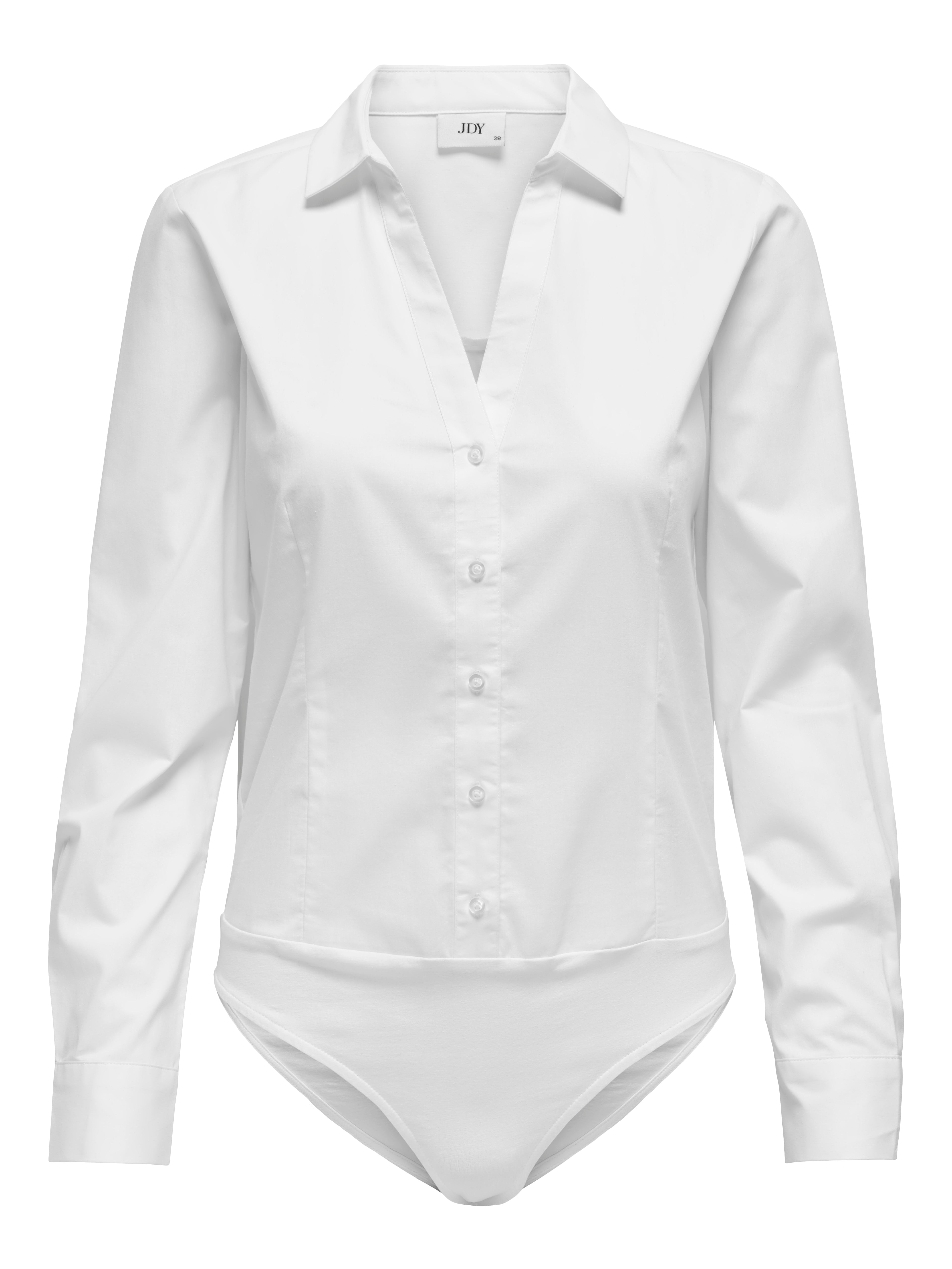 JDY Damen Bluse Langarm Hemd Slim Fit