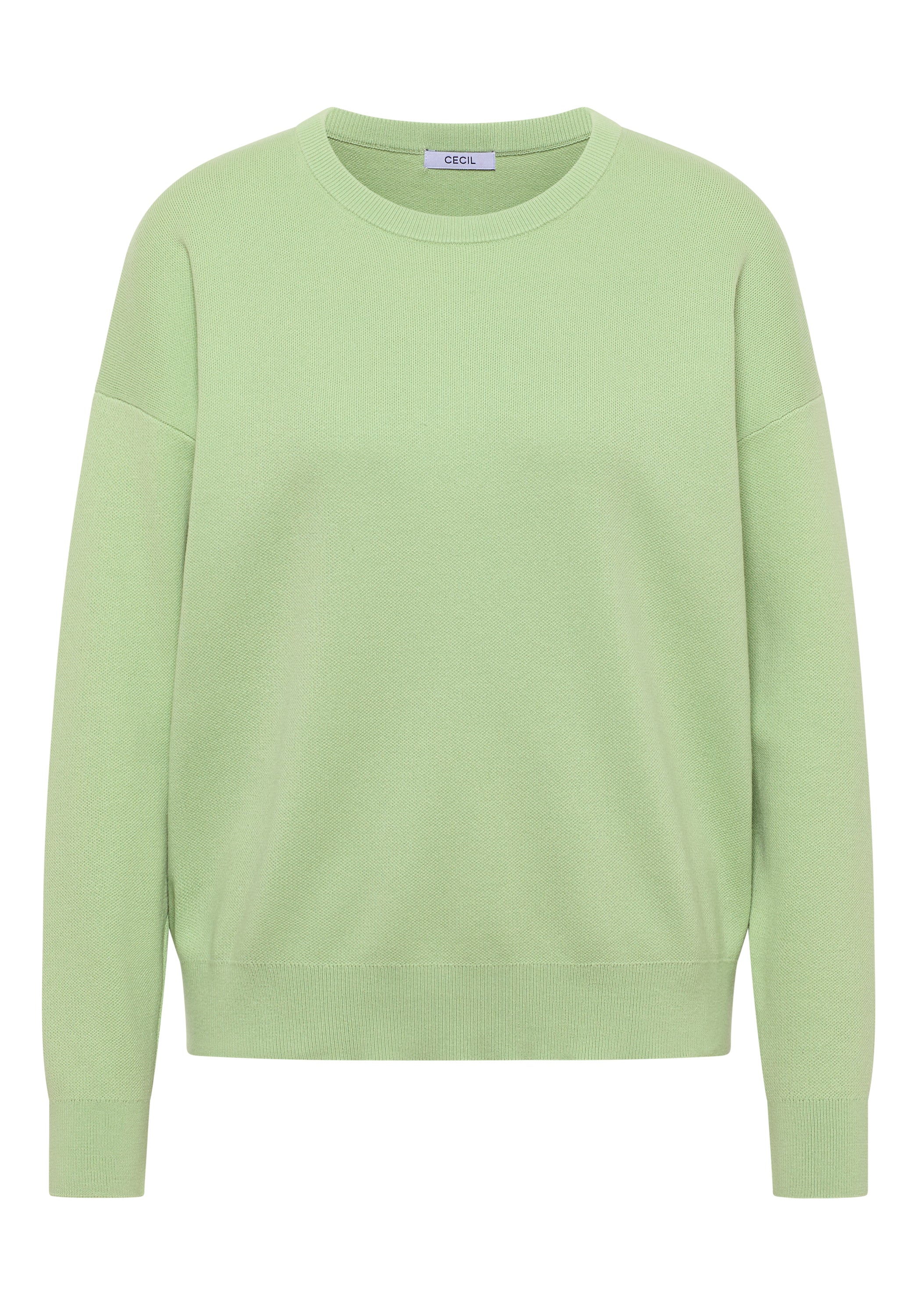 CECIL Damen Sweatshirt Langarm Rundhalsausschnitt Baumwolle