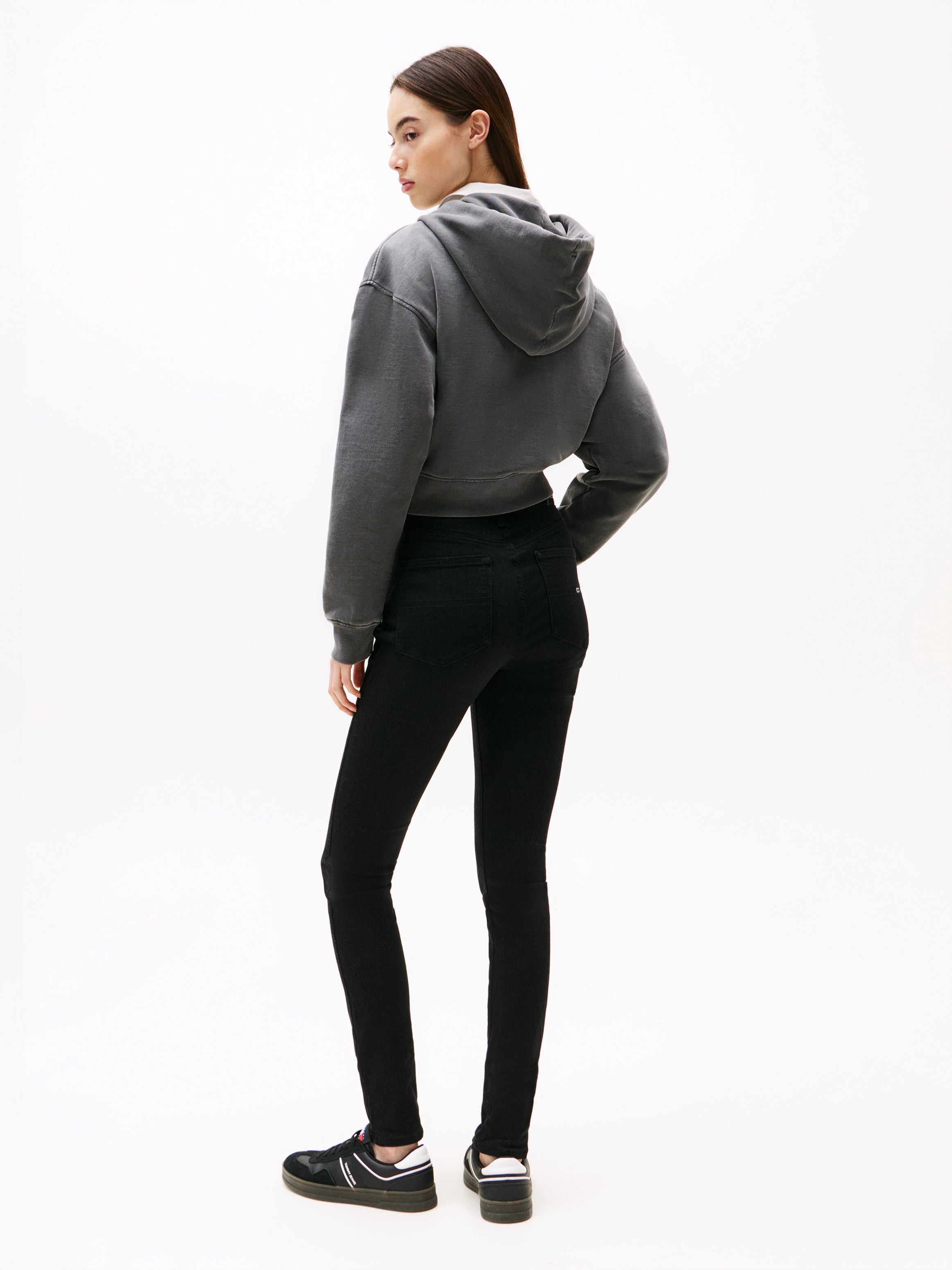 Sportswear Division Damen Jeans Hose mit elastischem Bund aus regenerativem und recyceltem Material