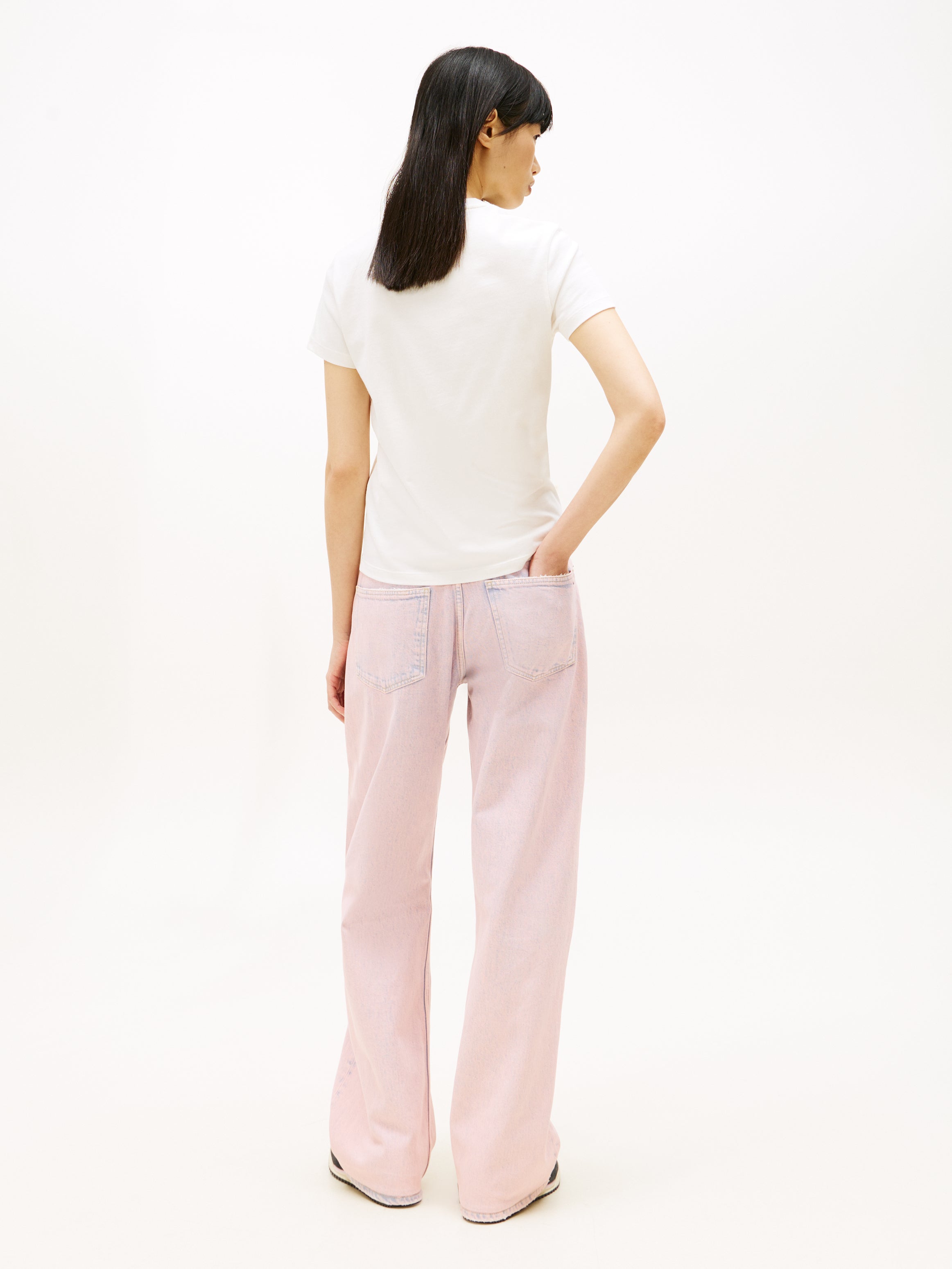 TOMMY HILFIGER Sportswear Division Damen T-Shirt Ancient White Tonal