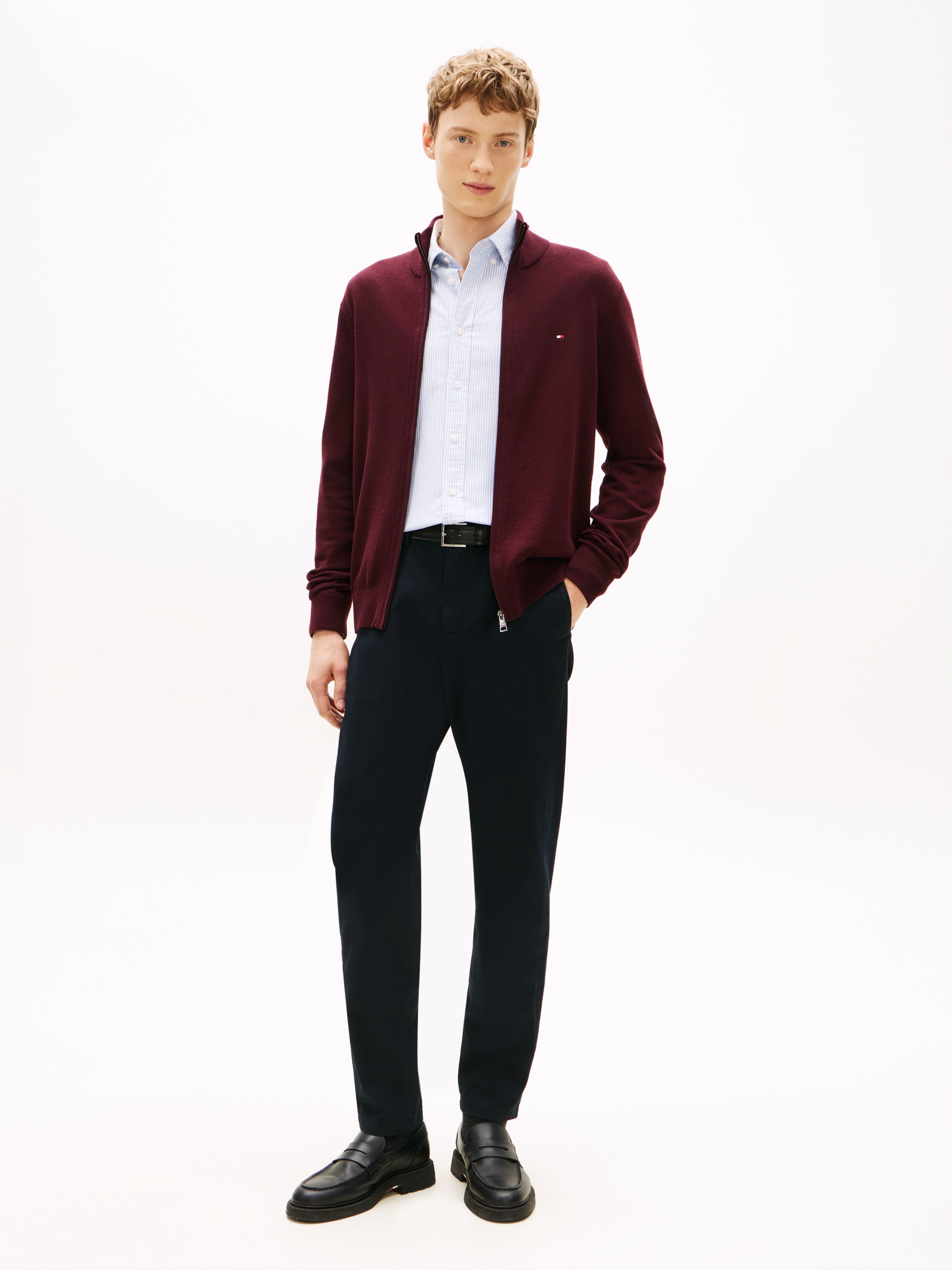 PIMA ORG CTN CASHMERE ZIP THRU