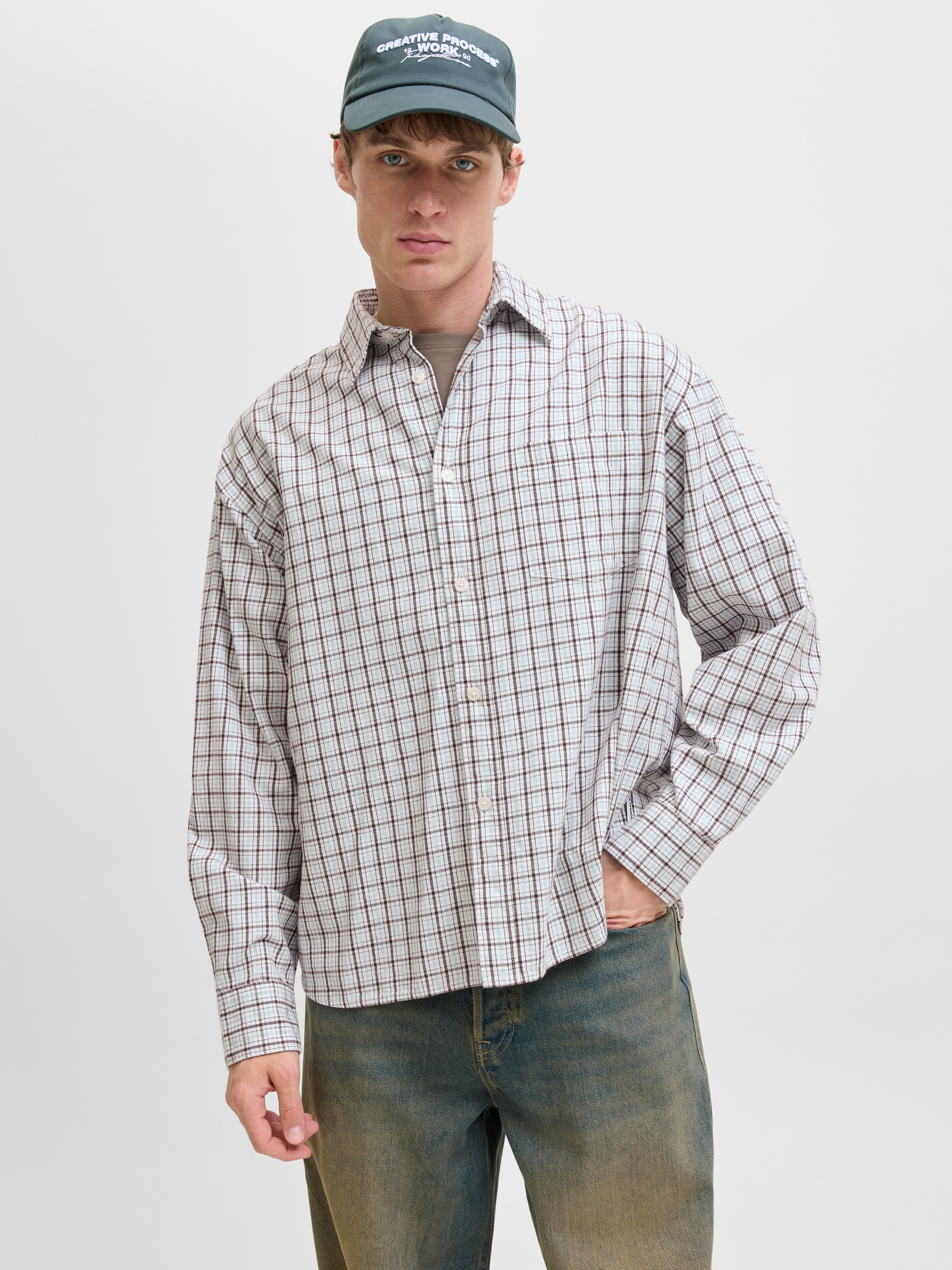 JORMEADOWS OVERSIZED CHECK SHIRT LS