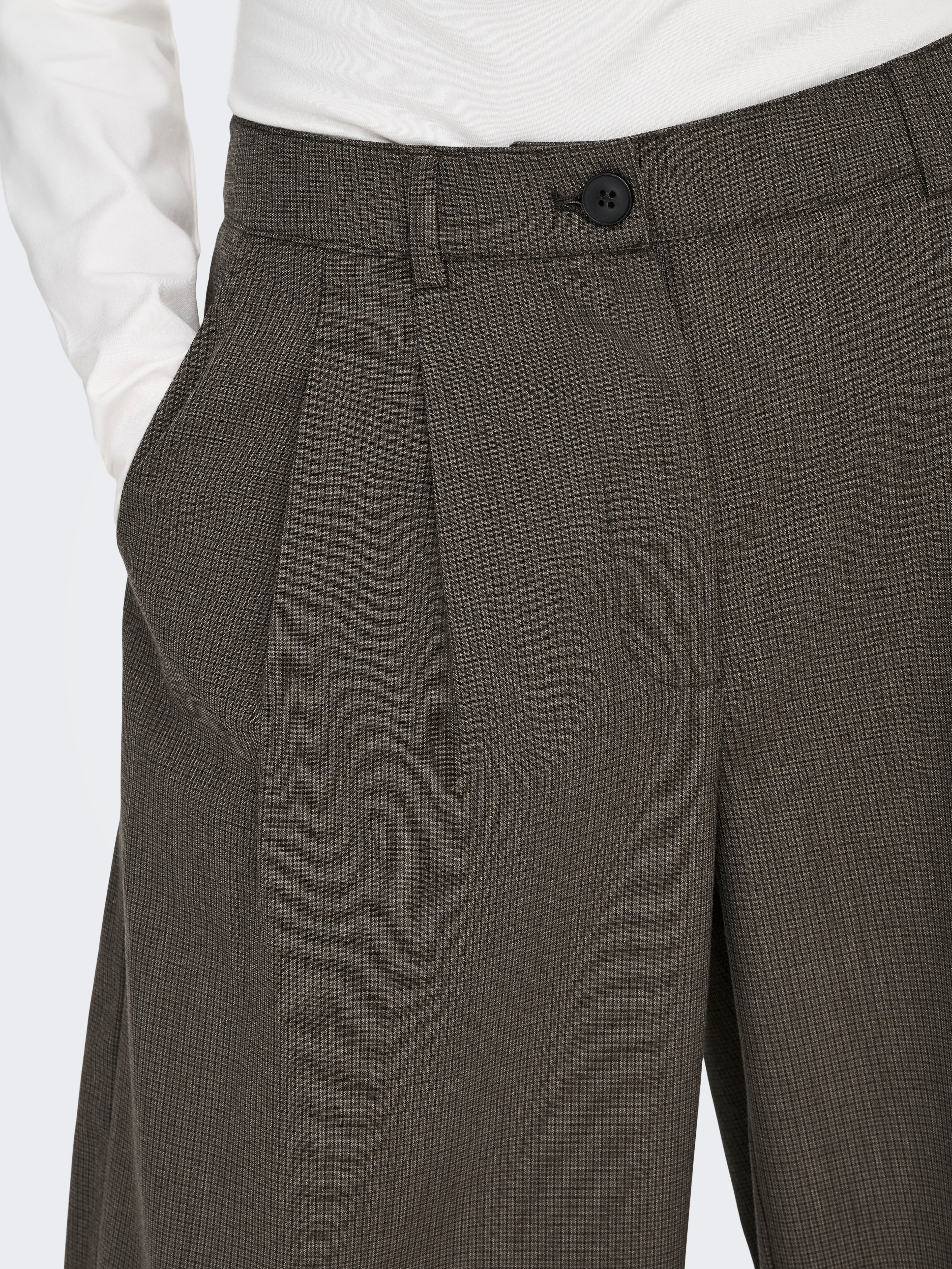 ONLY Culotte Damen Hose Mittlere Taille Verkürzt Gürtelschlaufen