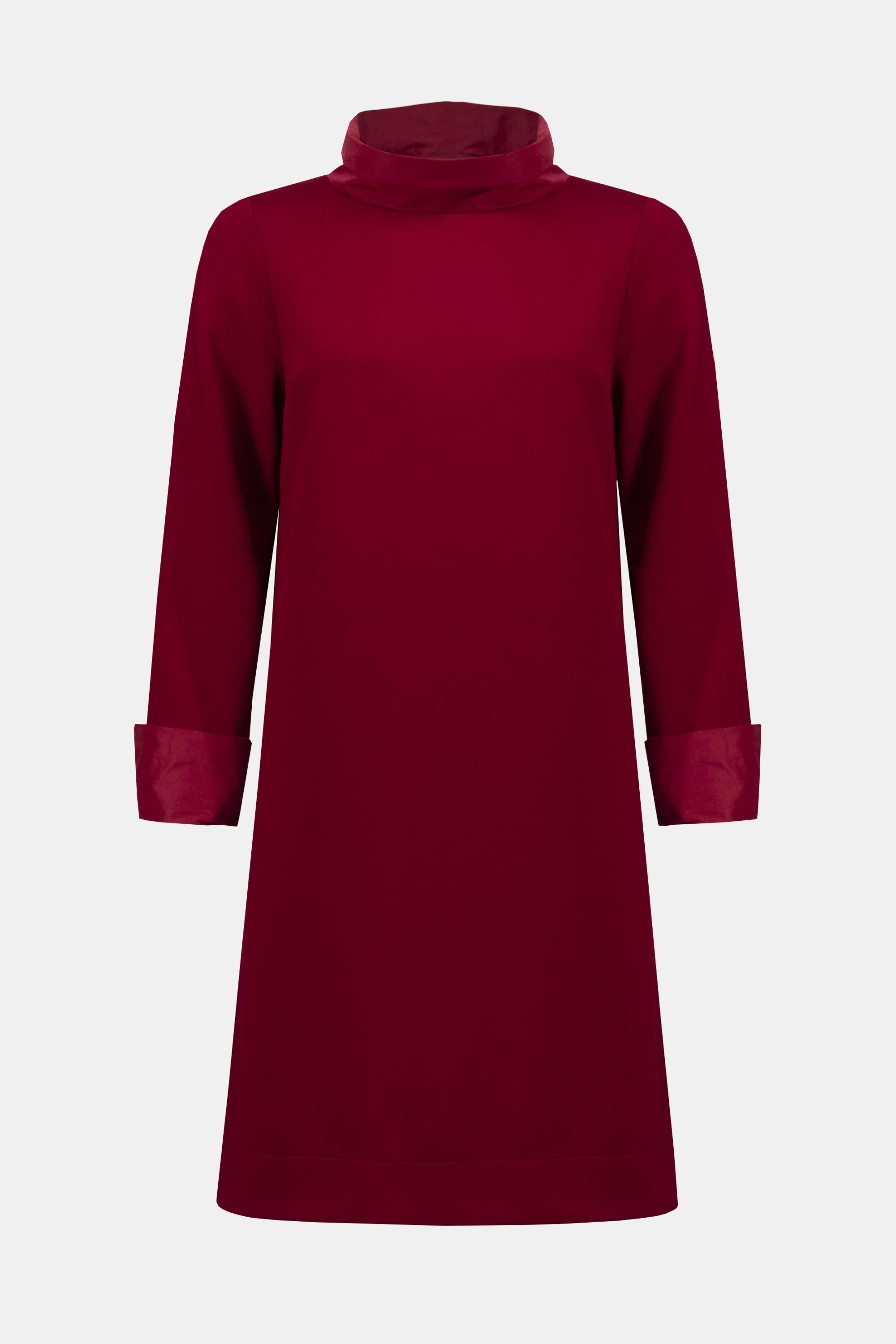 Trapezkleid aus Scuba-Jersey und Memory-Stoff