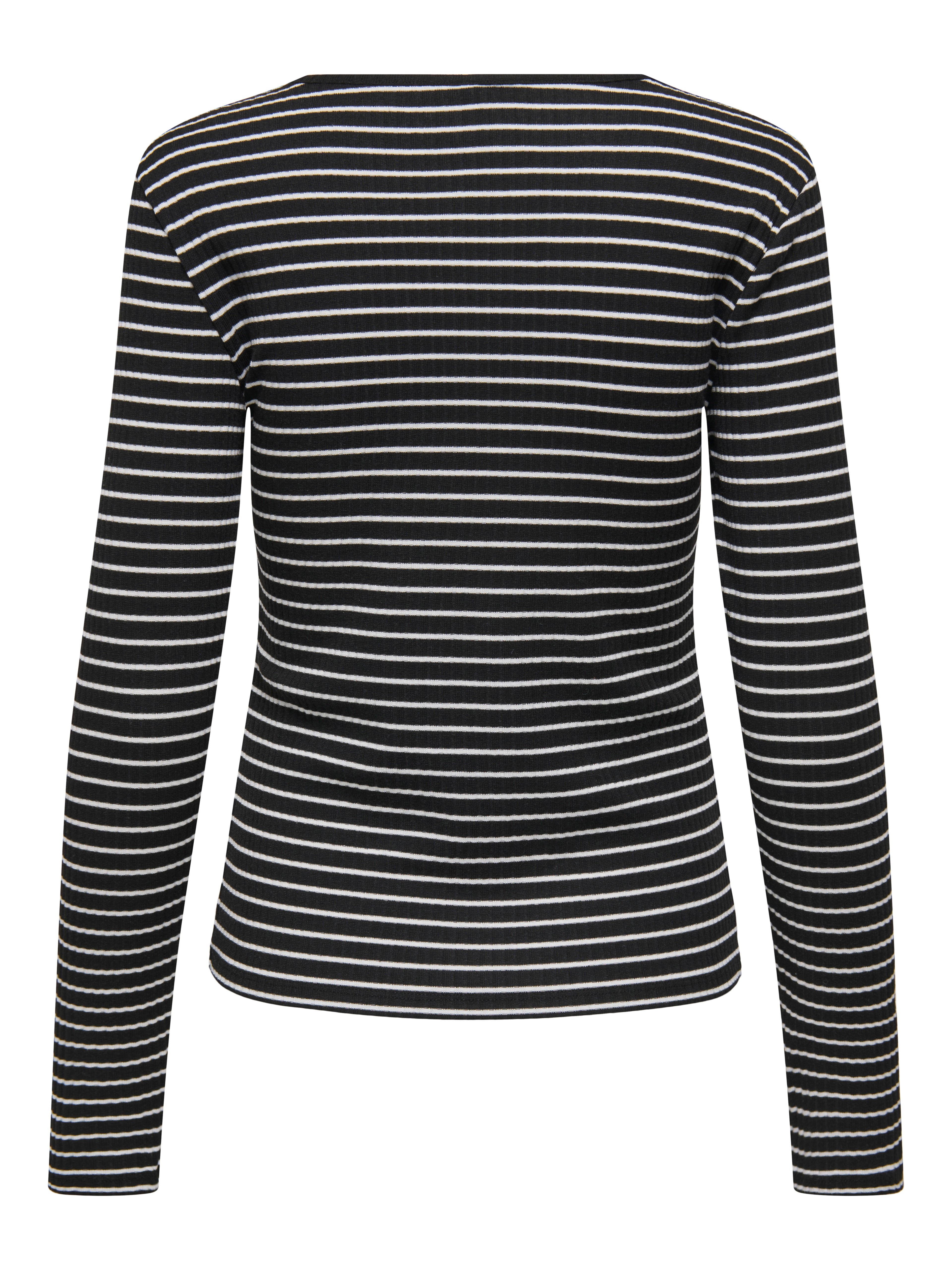 ONLY Rundhals Damen Top Langarm Verkürzt Slim Fit