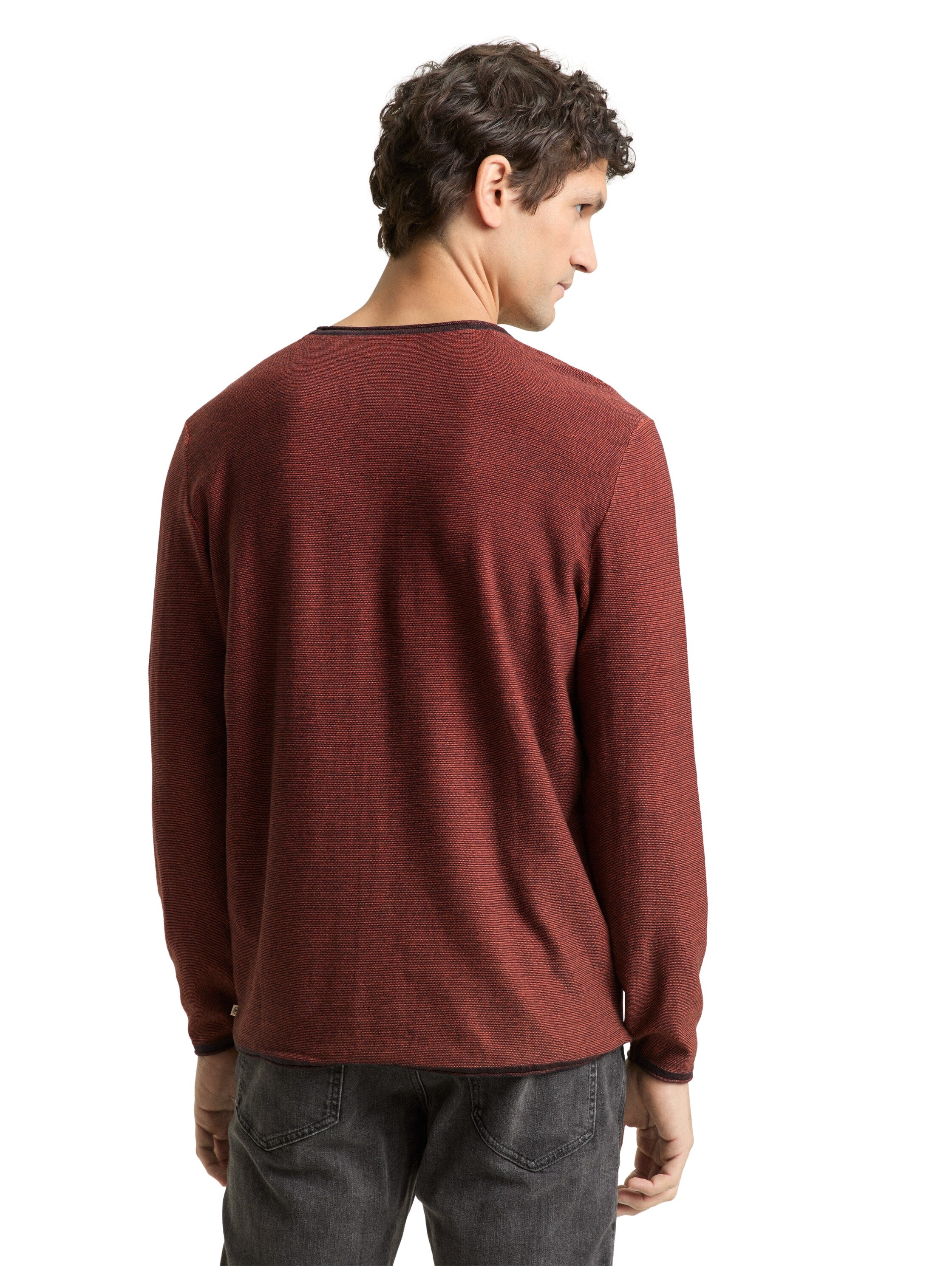 Strickpullover mit Streifen