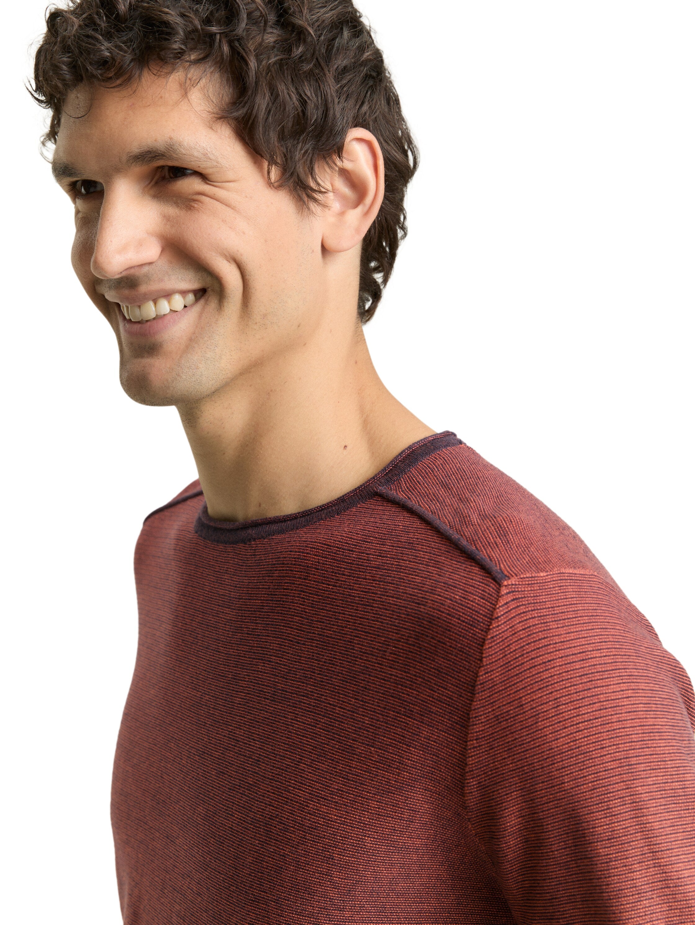 Strickpullover mit Streifen