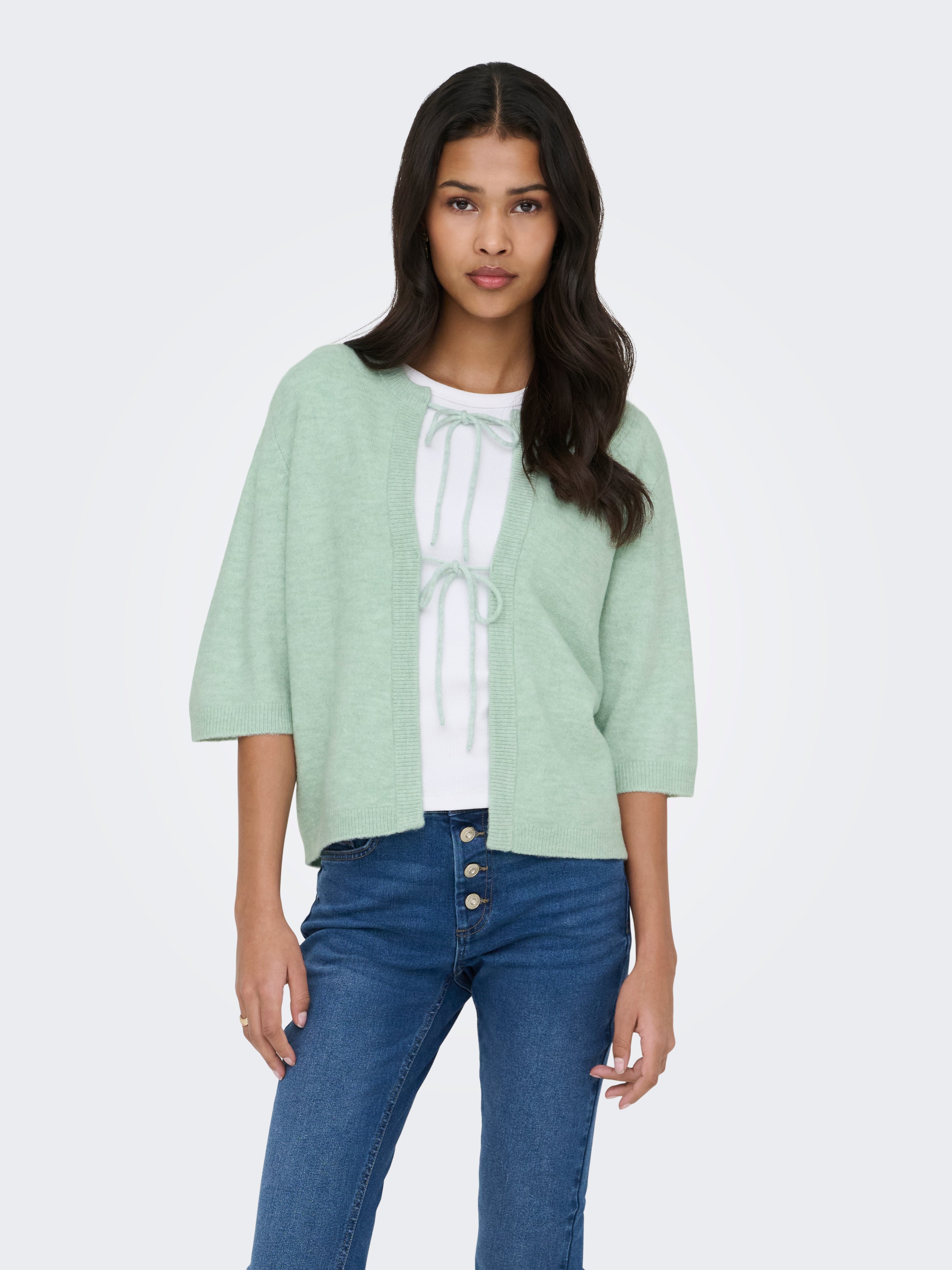 ONLSIMONI 2/4 BOW CARDIGAN KNT NOOS