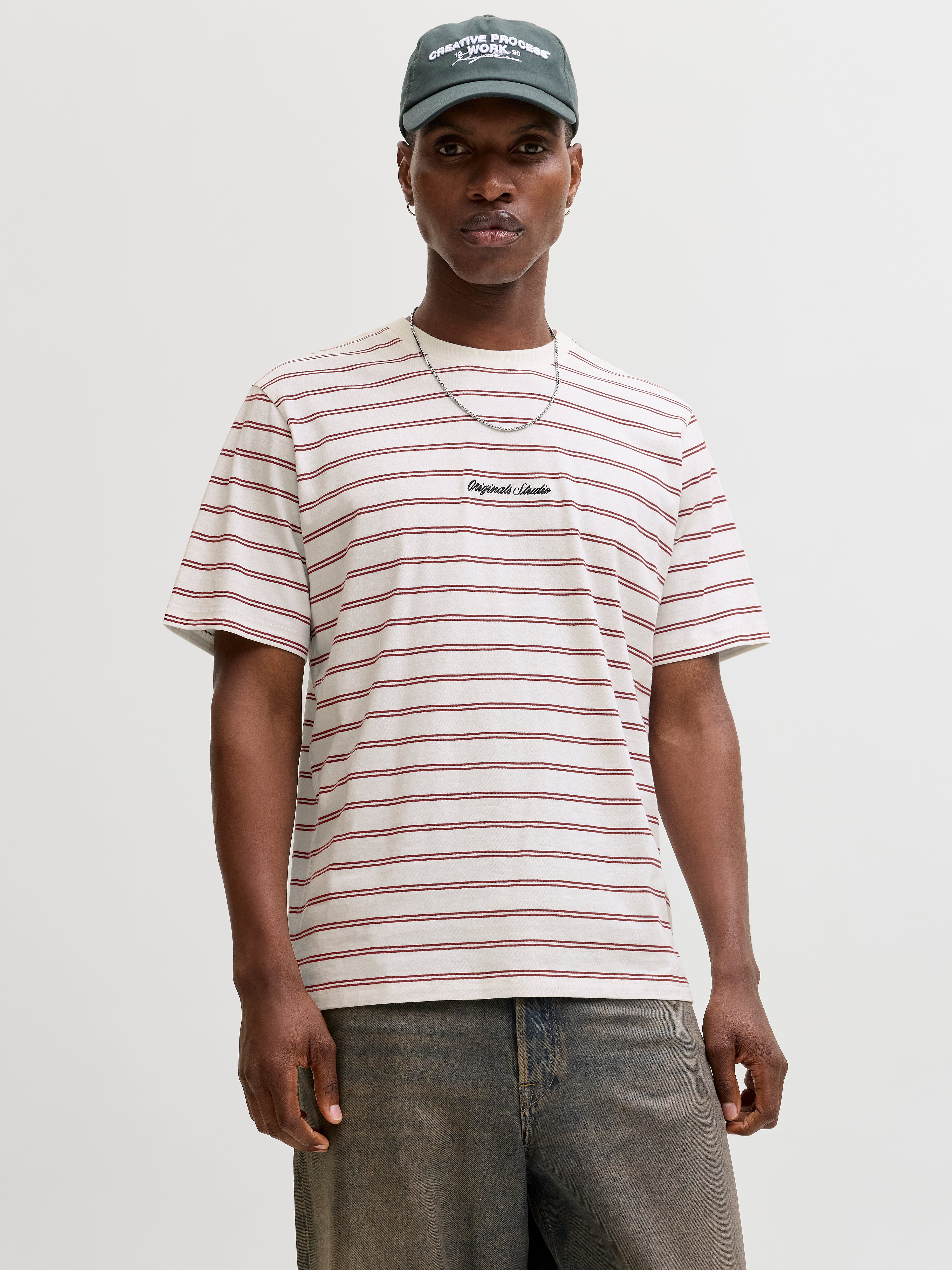 Jack & Jones 100% Bio-Baumwolle Erwachsene T-Shirt Rundhalsausschnitt Kurzarm Locker geschnitten