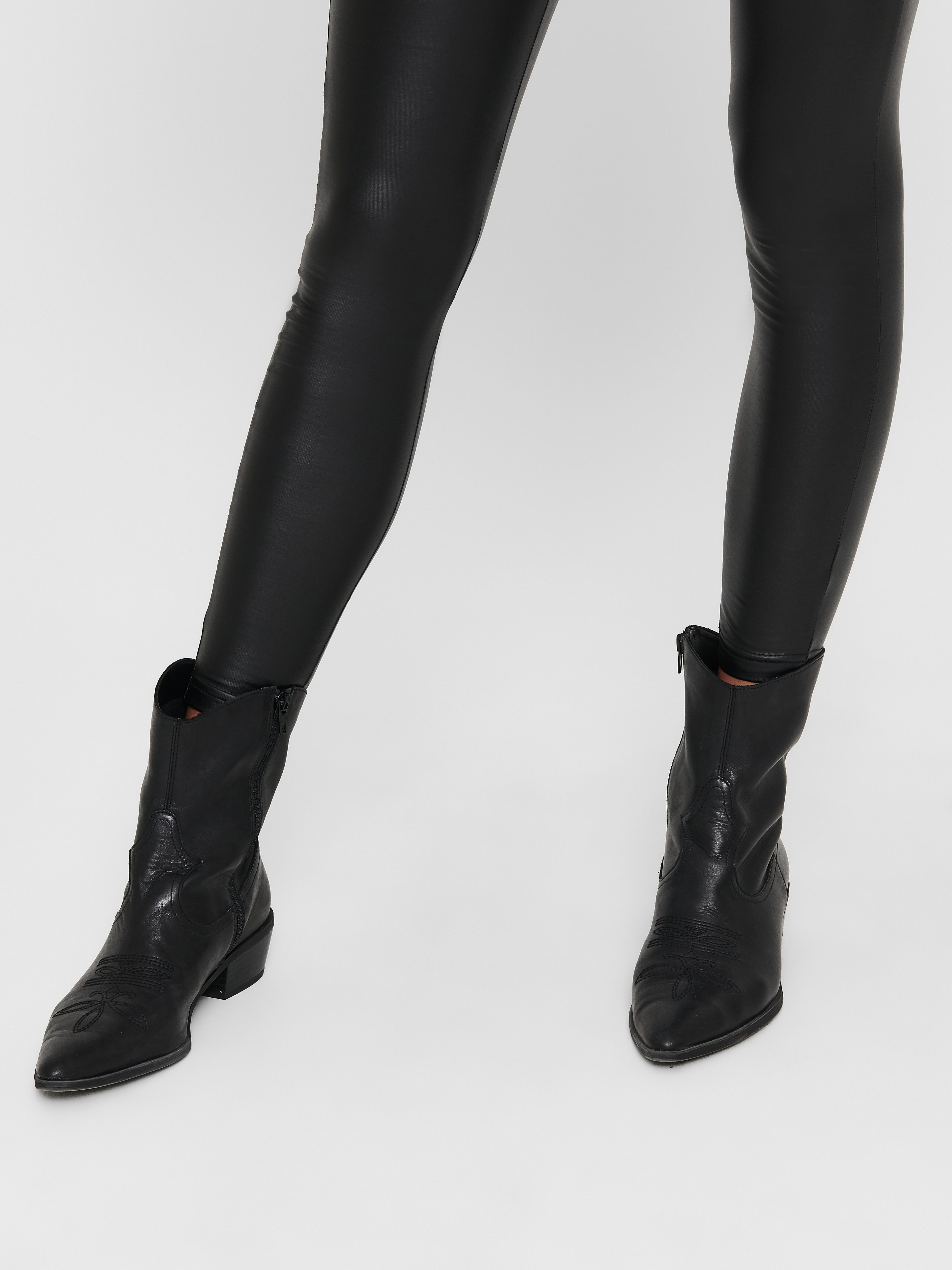 ONLY JdY JDY Damen Kunstlederhosen Elastisches Taille Slim Fit