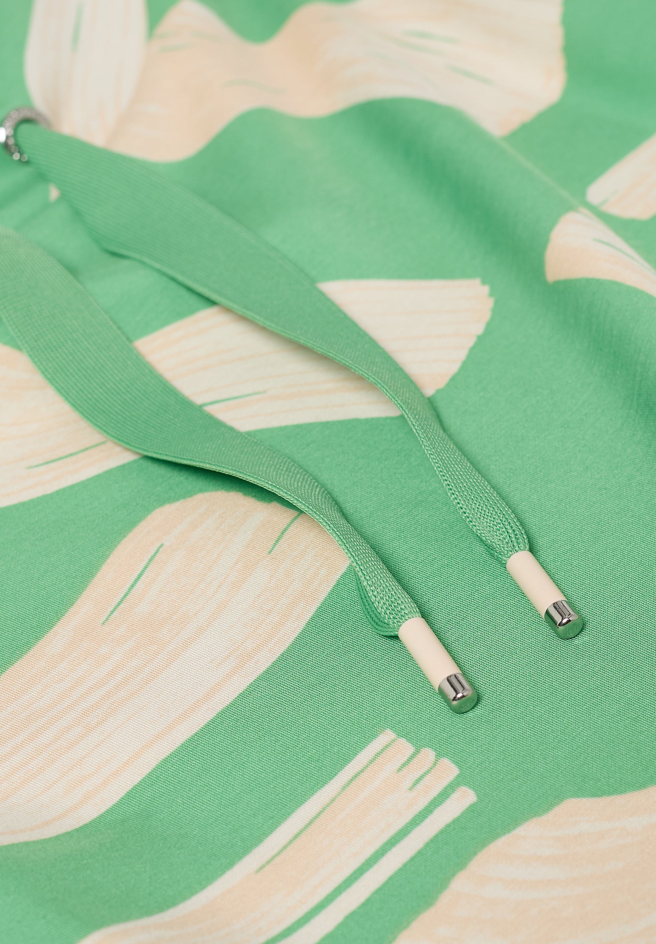 CECIL Damen Langarmshirt Grafisches Muster Elastischer Saum