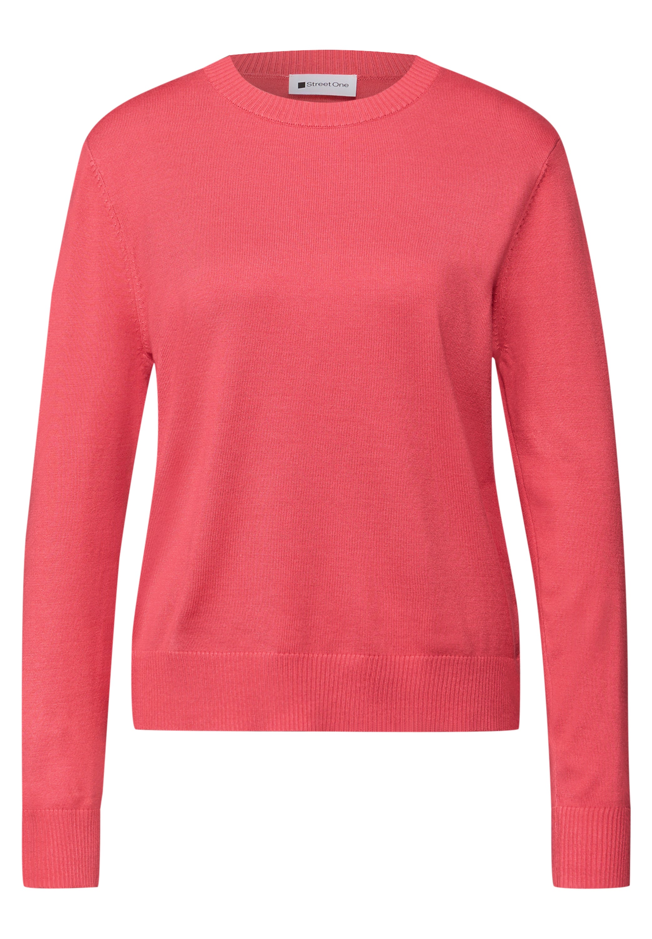 Street One Damen Feinstrickpullover Rundhals Langarm Must-Have