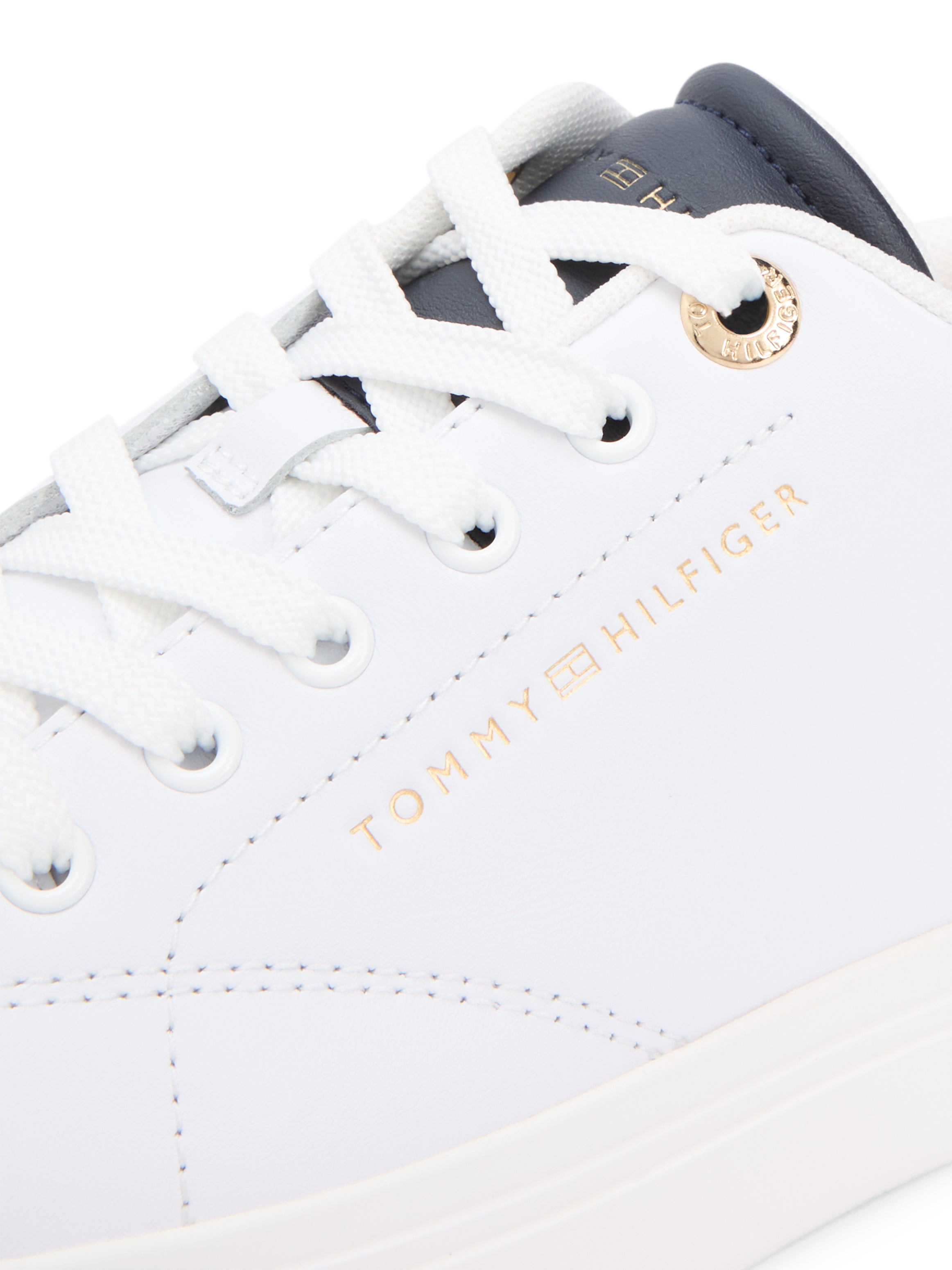 TOMMY HILFIGER Cow Embossed Grain Leather Herren Sneaker Vietnam