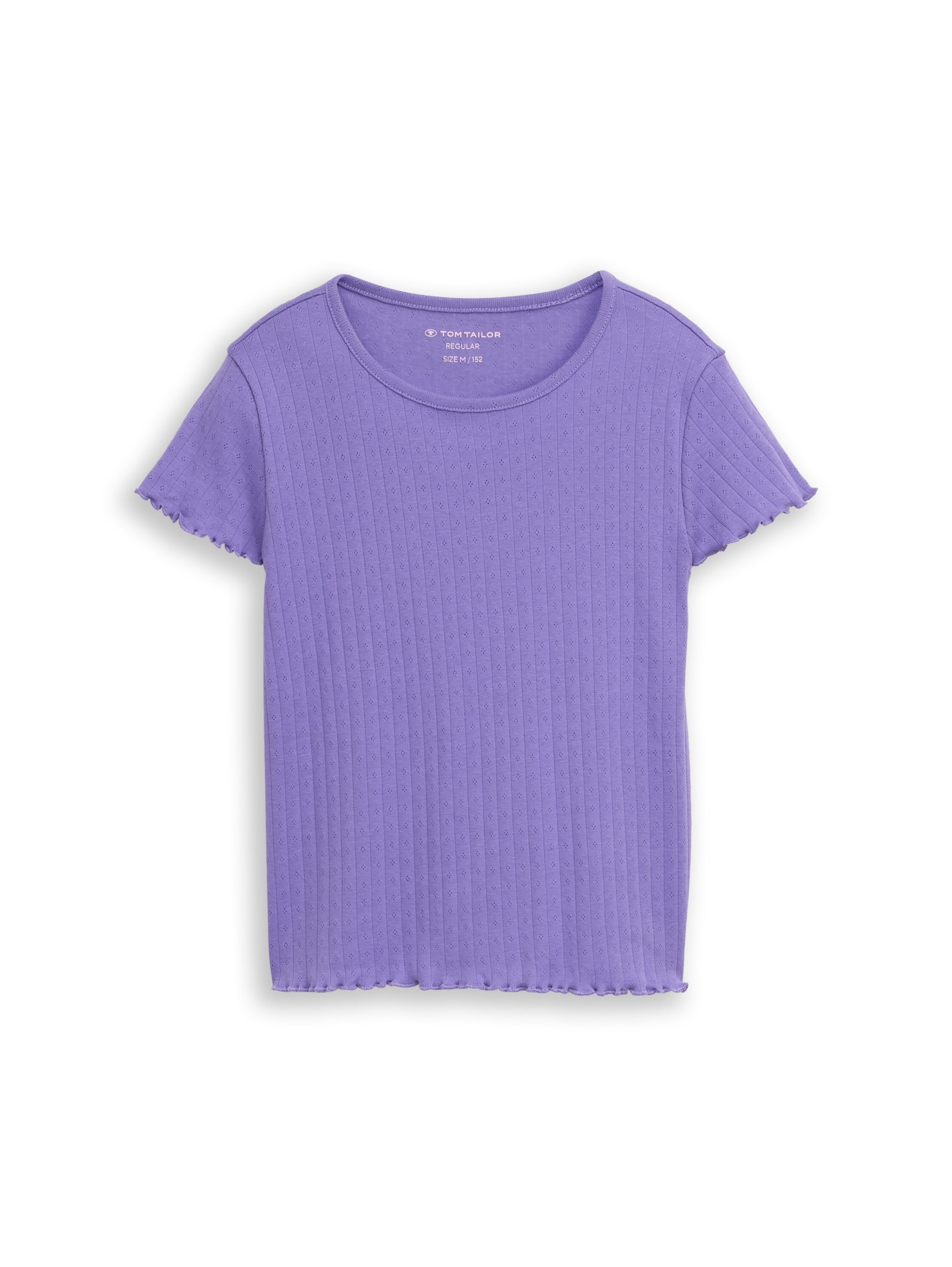 Tom Tailor Denim Kinder T-Shirt mit gewellten Saumkanten
