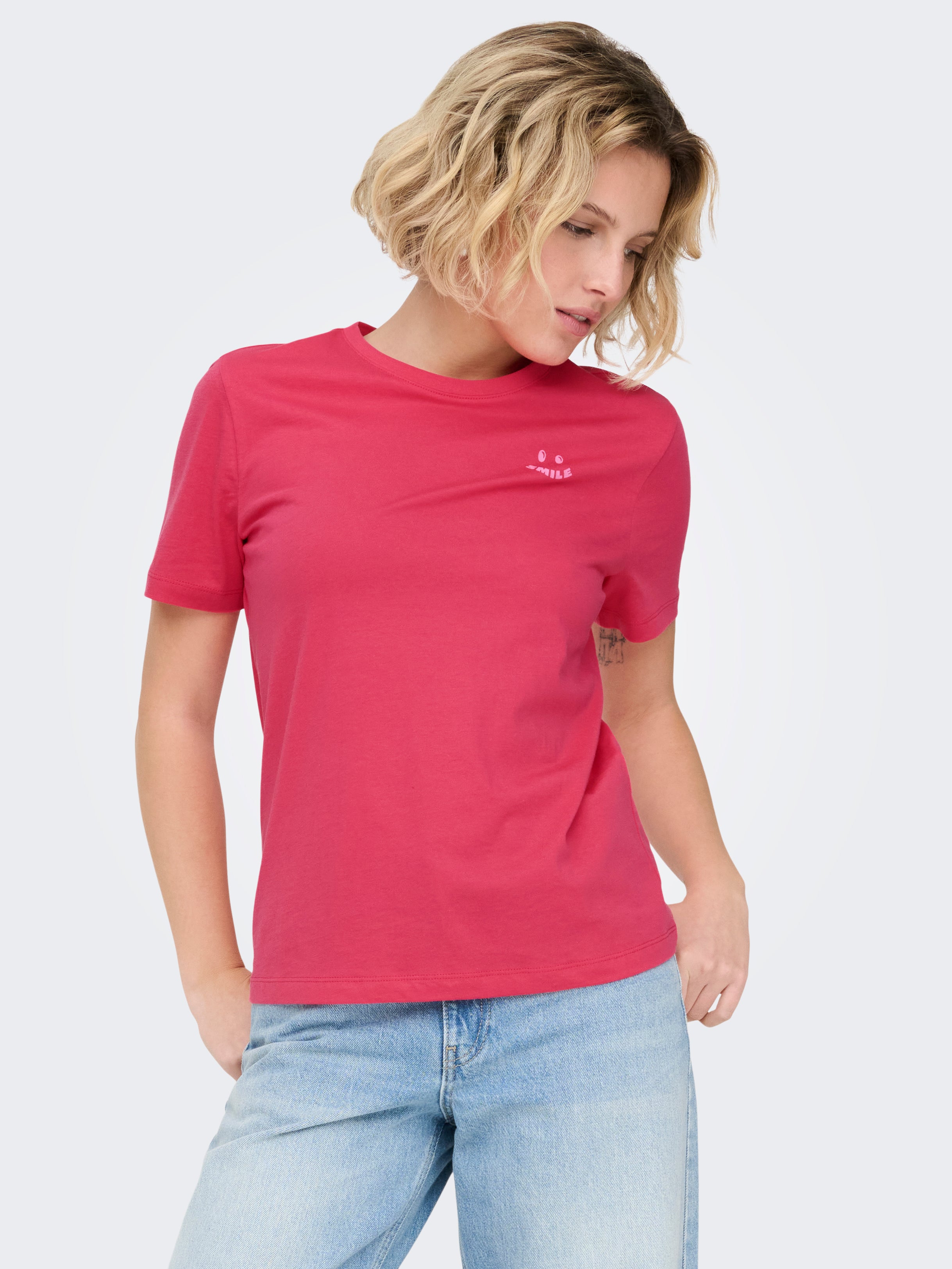 ONLY Bestseller Damen T-Shirt Teenager Baumwolle