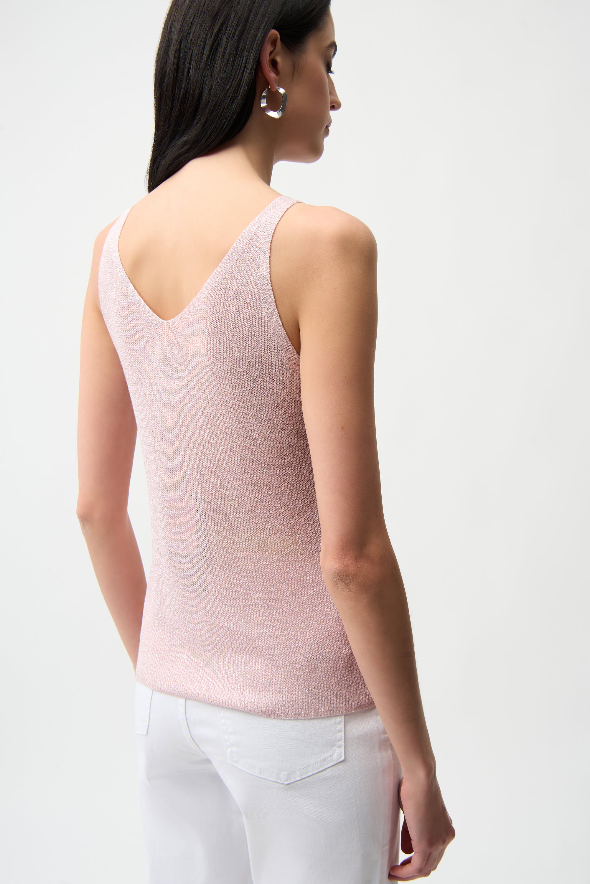 Joseph Ribkoff Brillantes Stricktop Damen V-Ausschnitt Strasssteine