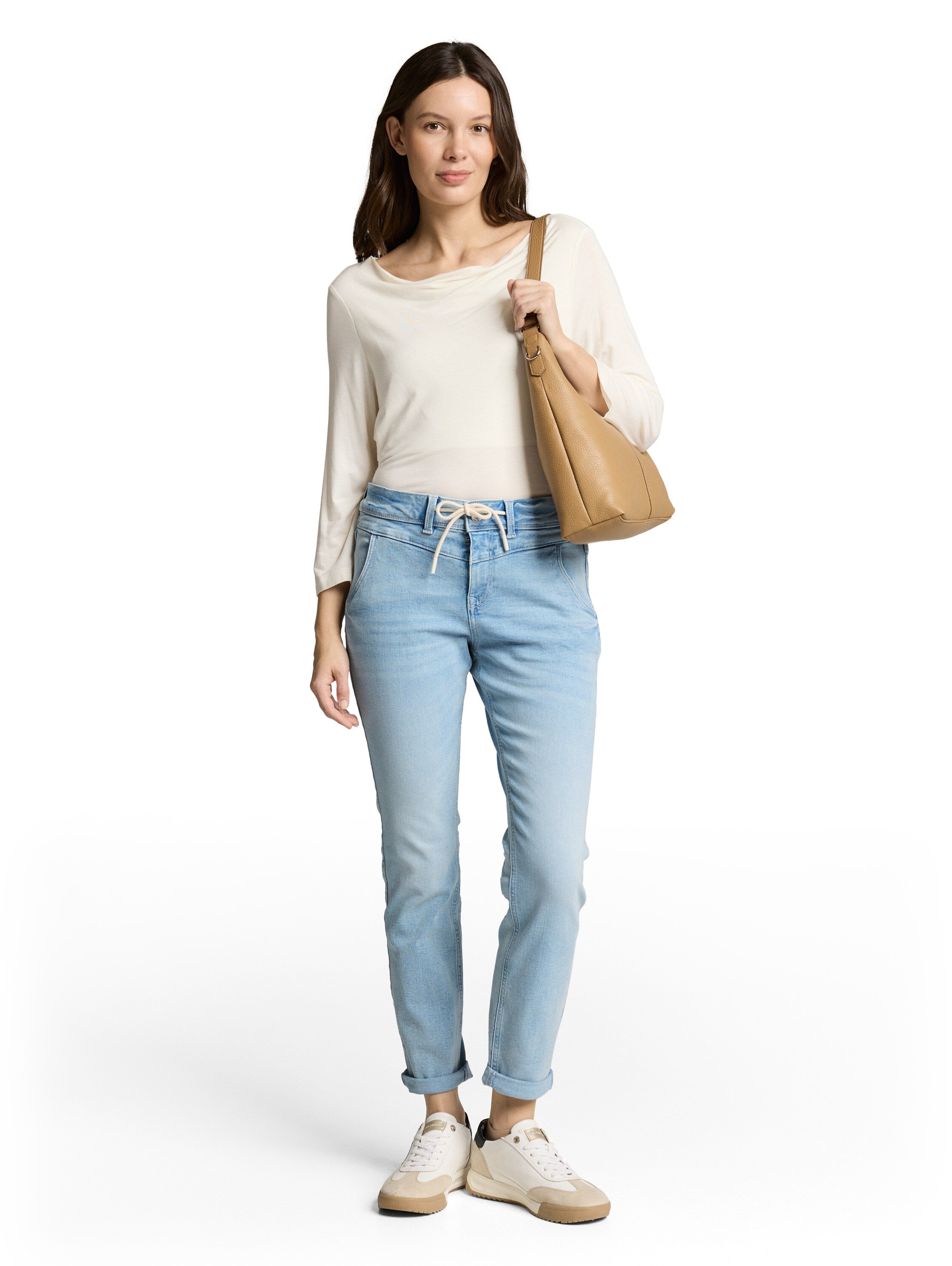 TOM TAILOR Jeanshose Damen Stretch Kordelzug