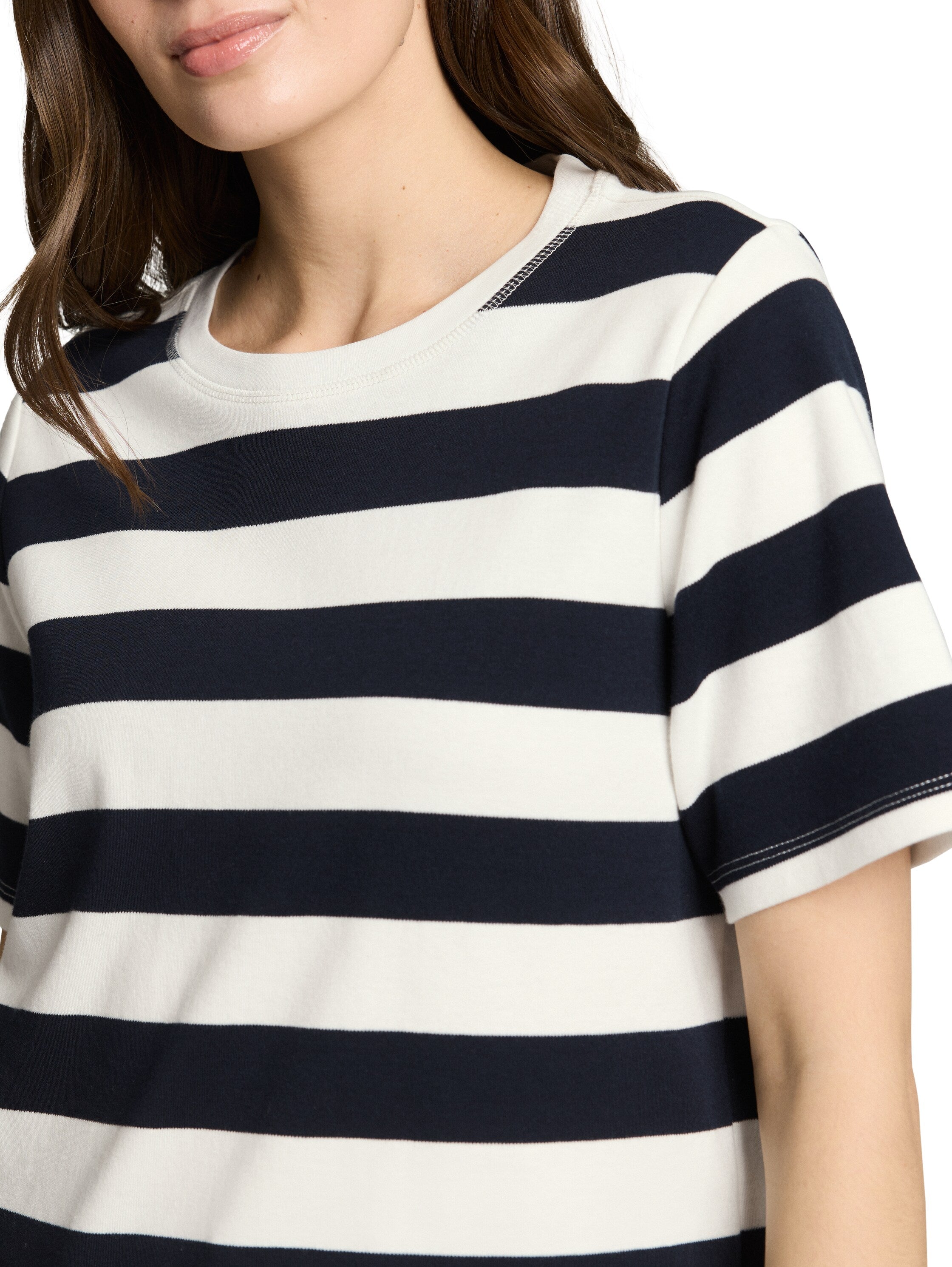 Tom Tailor Denim Female T-Shirt Halbarm Rundhalsausschnitt Baumwolle