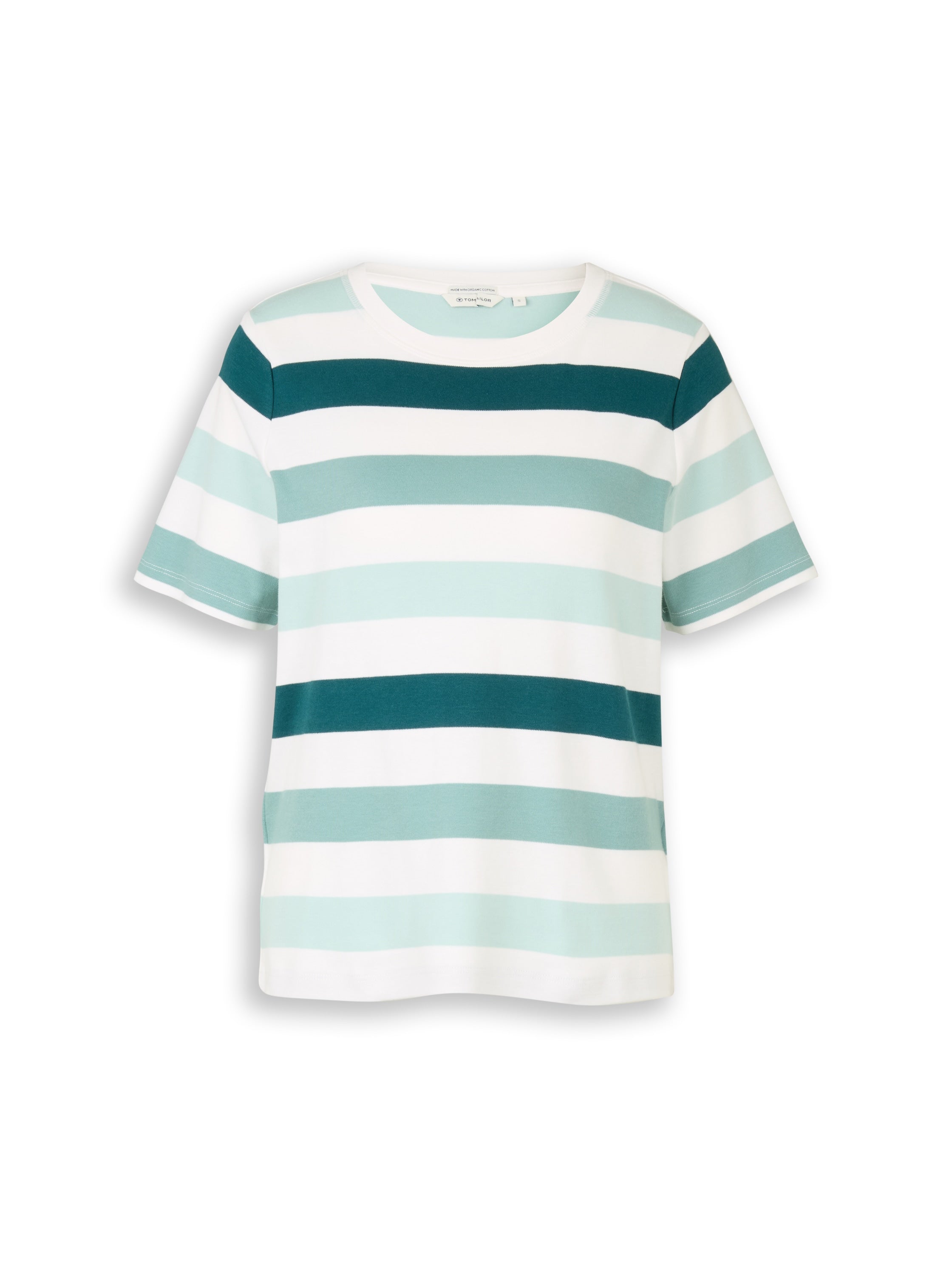Tom Tailor Denim Female T-Shirt Halbarm Rundhalsausschnitt Baumwolle