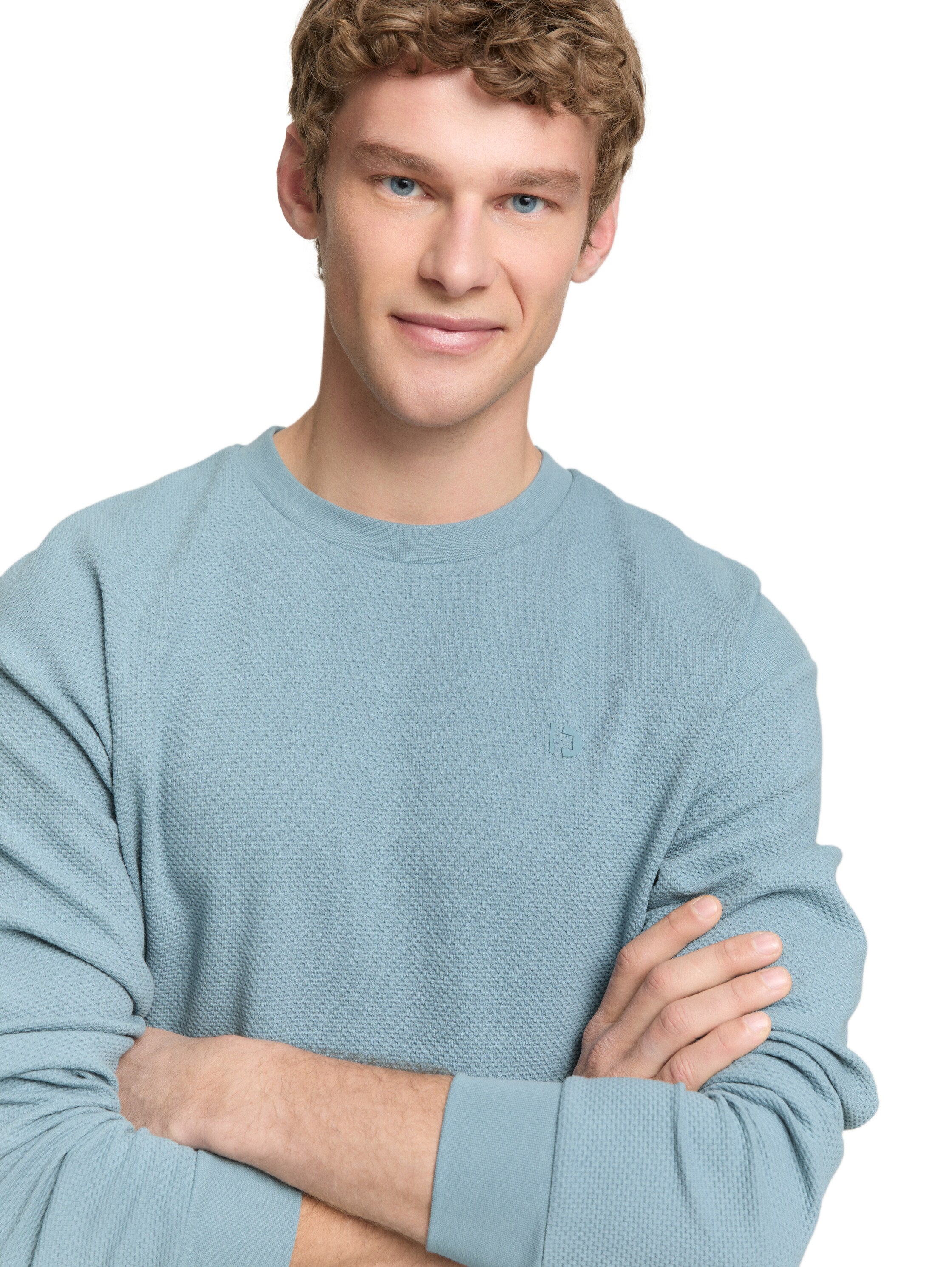 Tom Tailor Denim Herren Sweatshirt Logo Print Baumwolle