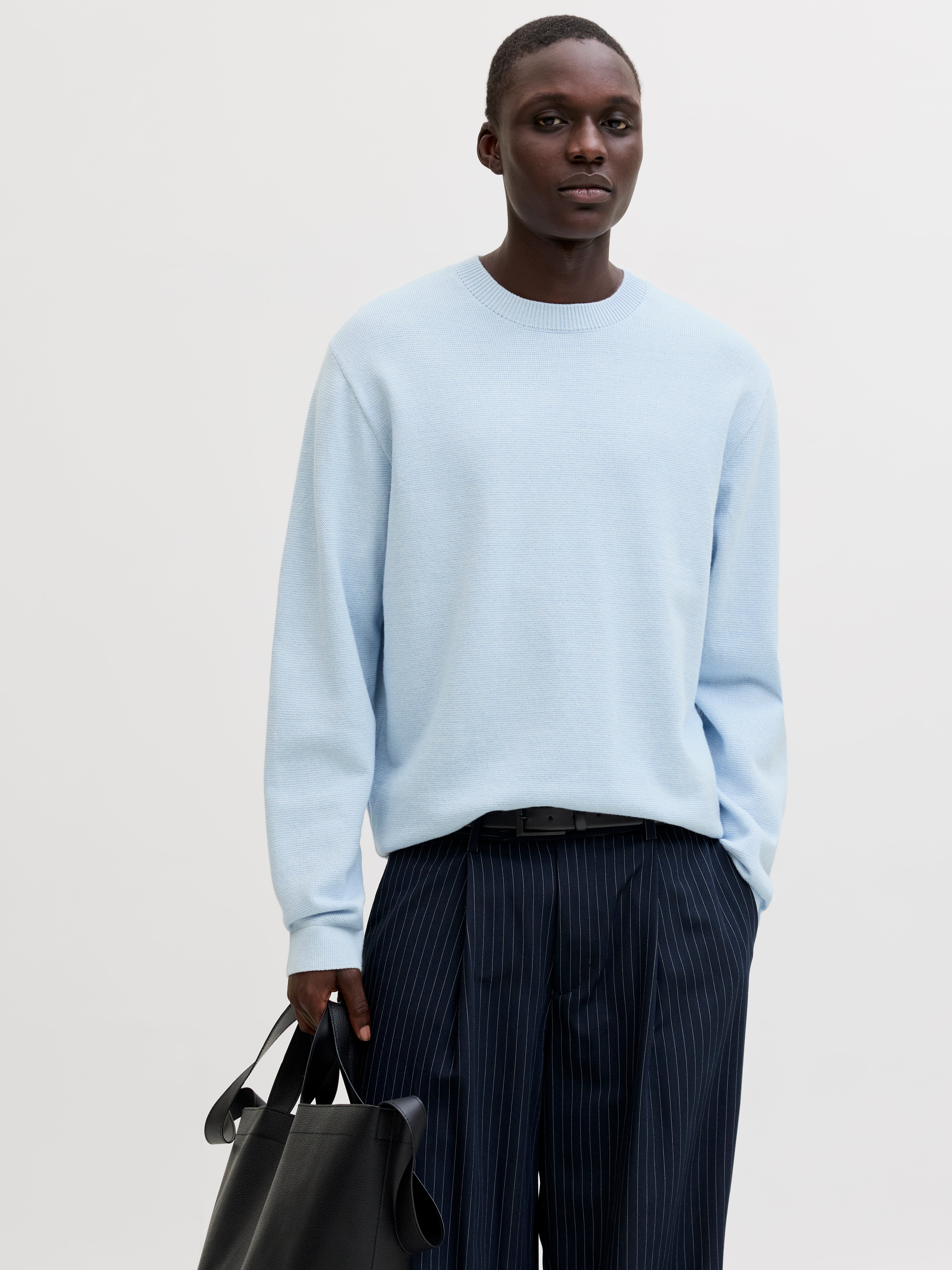 Jack & Jones Basic Herren Strickpullover Rundhalsausschnitt Langarm Normal geschnitten