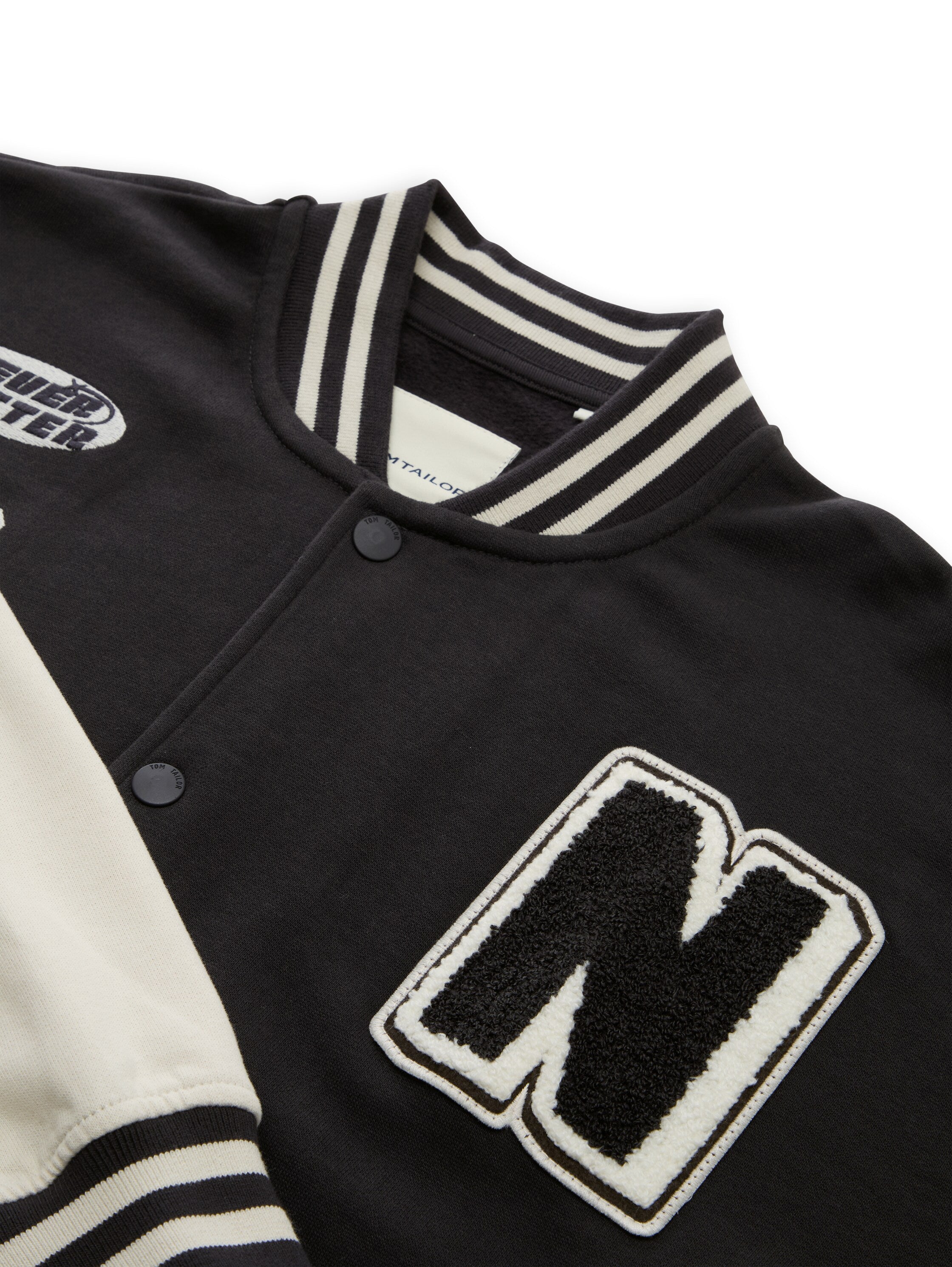 TOM TAILOR Oversize Kinder Sweatshirtjacke Bomberjacken-Stil mit Rippbündchen