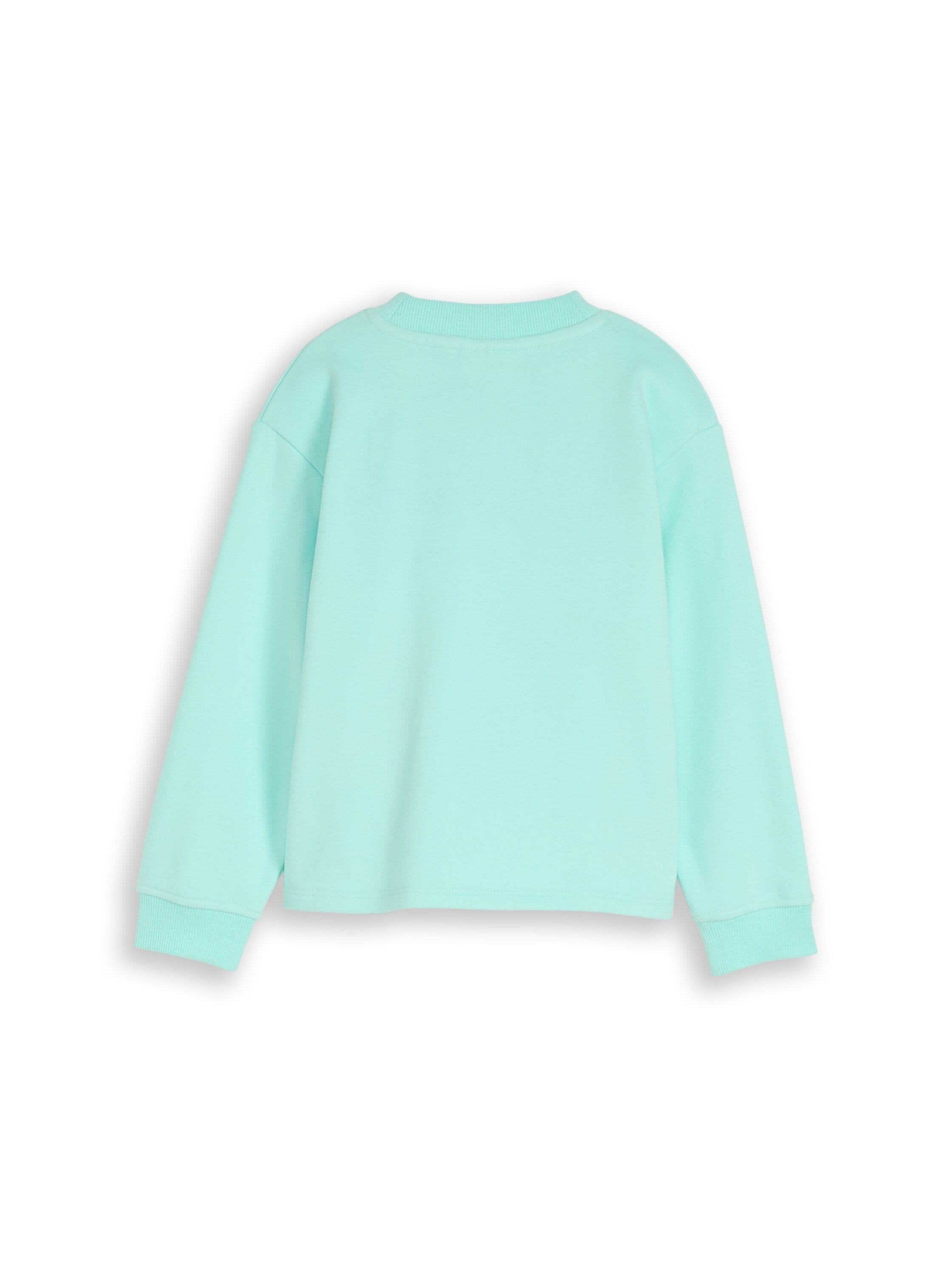 TOM TAILOR Trendiges Kinder Sweatshirt Kurz geschnitten Wendepailletten Gummibündchen Baumwolle