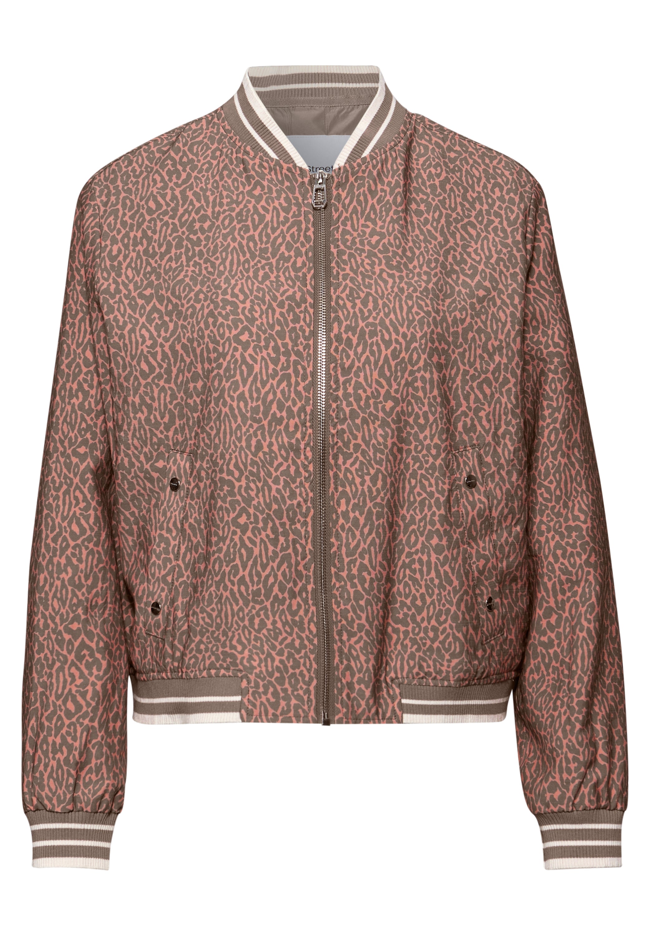 Street One Damen Blouson Rundhals Reißverschluss Modern und lässig