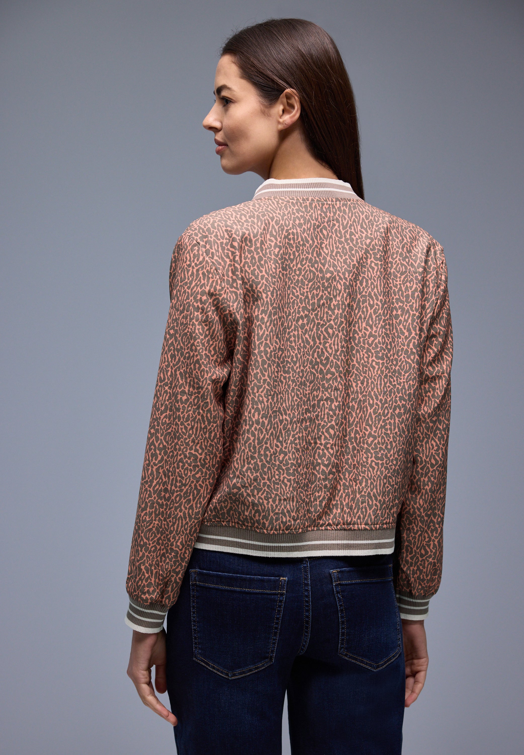 Street One Damen Blouson Rundhals Reißverschluss Modern und lässig