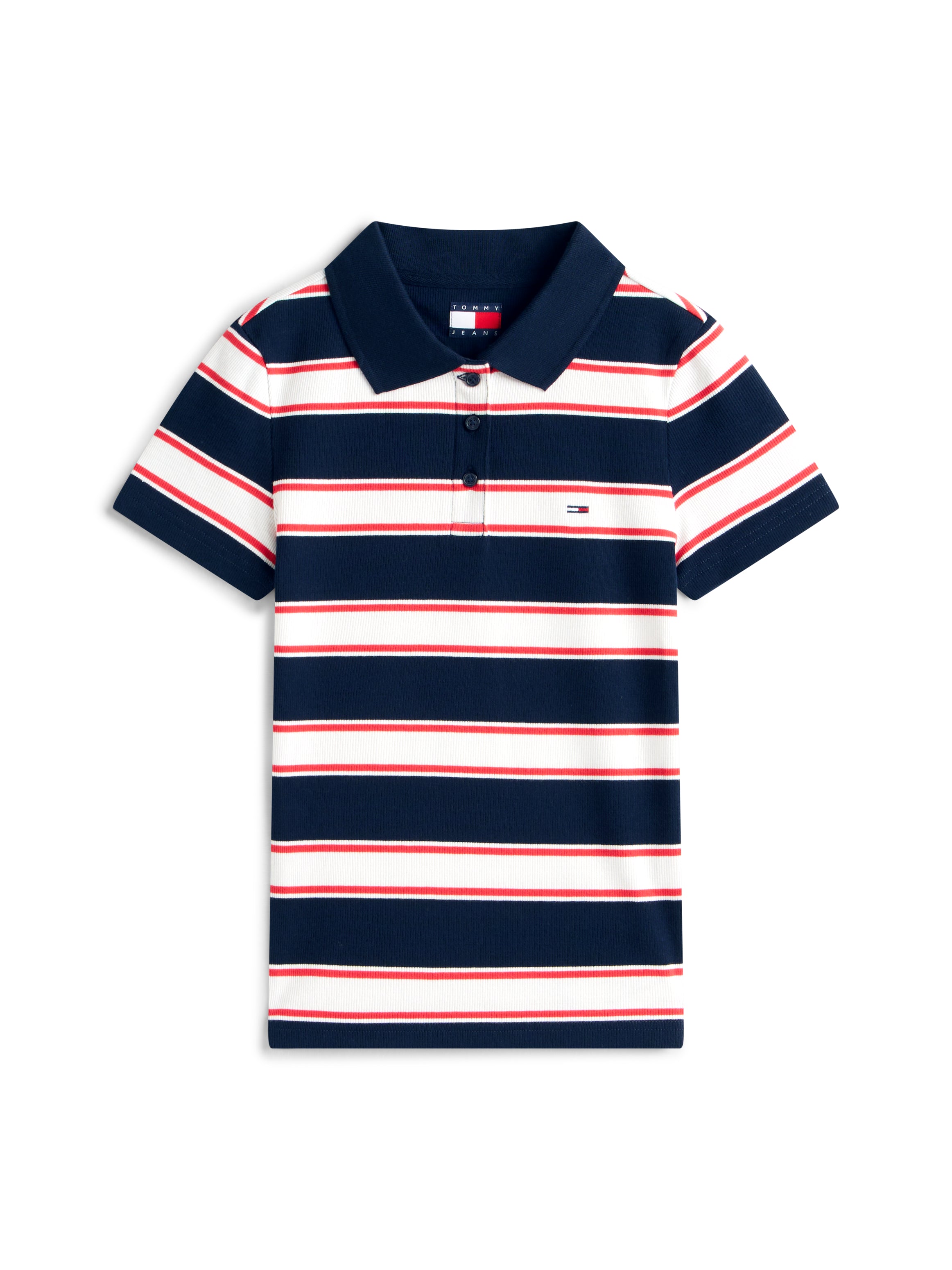 TOMMY HILFIGER Sportswear Division Damen T-Shirt Gestreift mit Elasthan