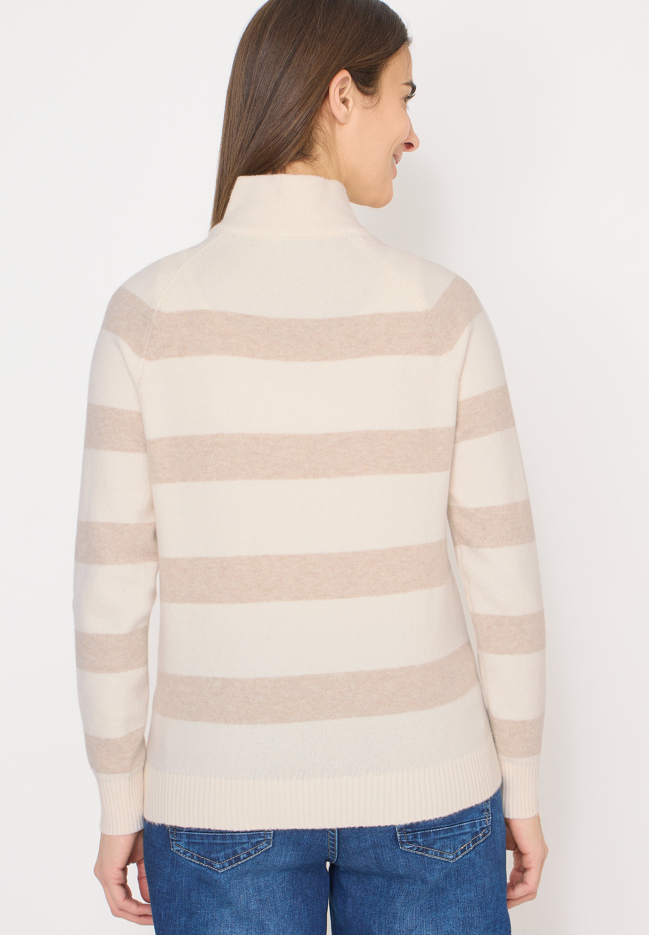 CECIL Damen Troyer Pullover Casual Langarm Bequem